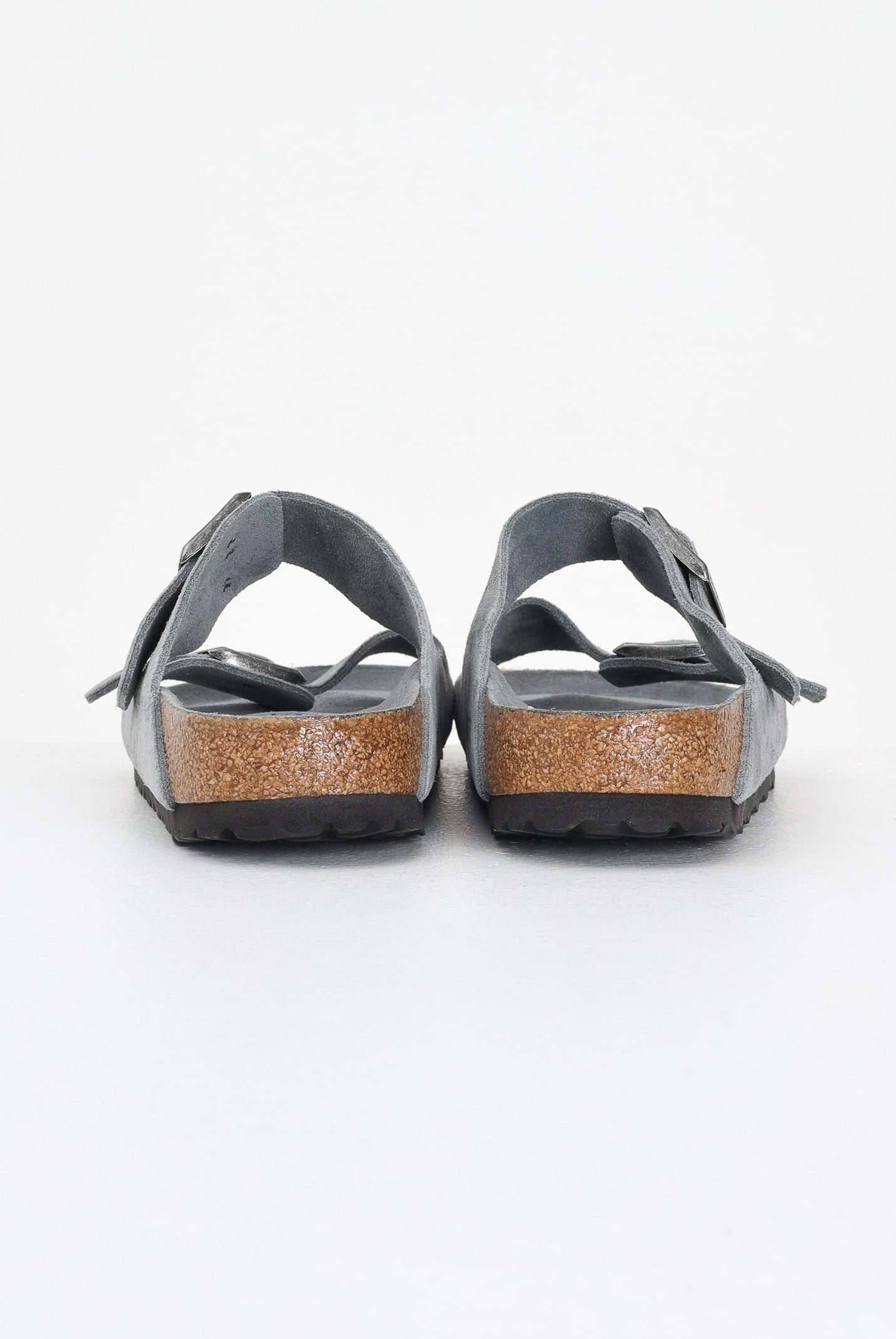 BIRKENSTOCK Ciabatte Arizona Suede grigio ardesia da uomo 1030912 . BIRKENSTOCK