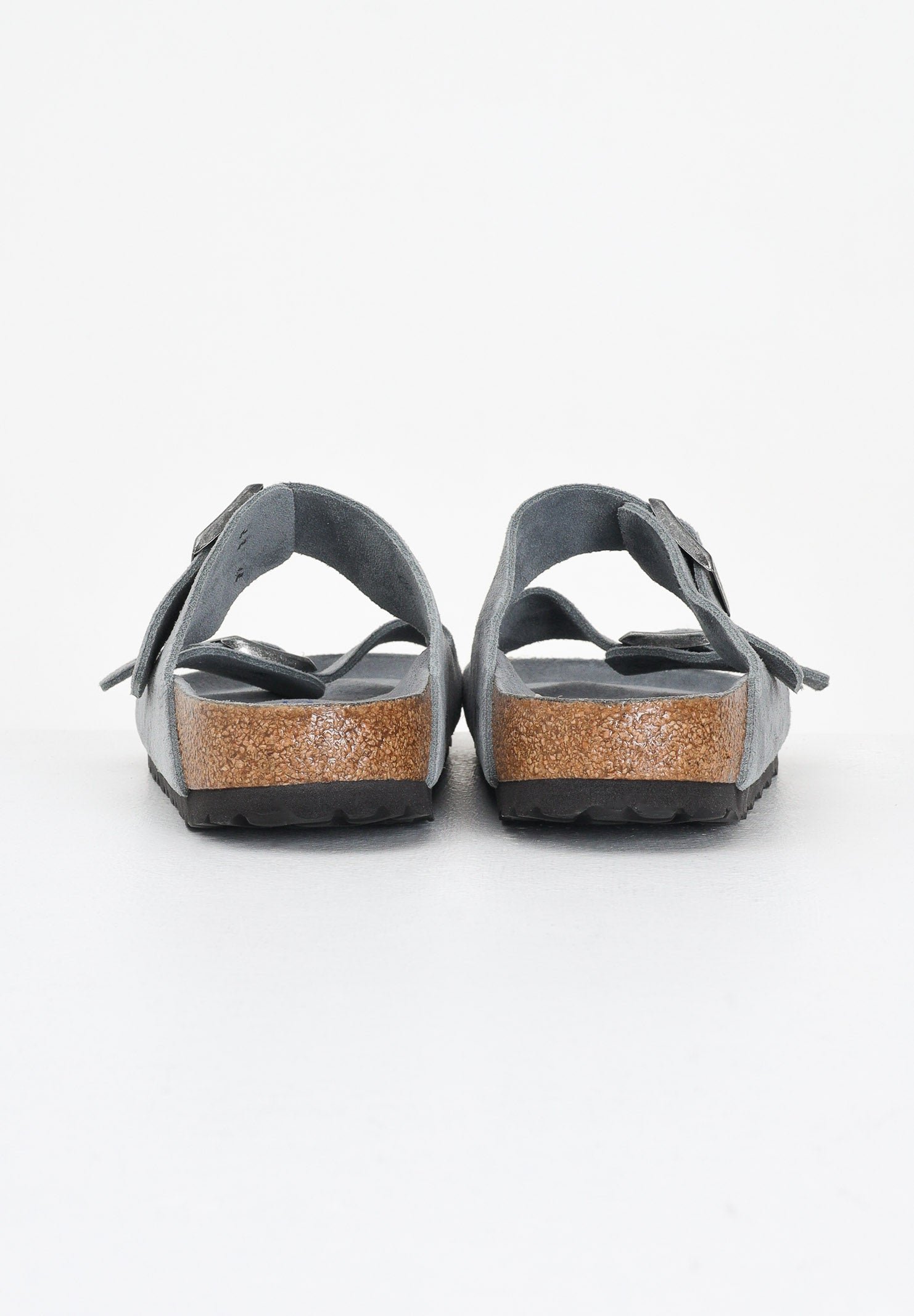BIRKENSTOCK Ciabatte Arizona Suede grigio ardesia da uomo 1030912 . BIRKENSTOCK