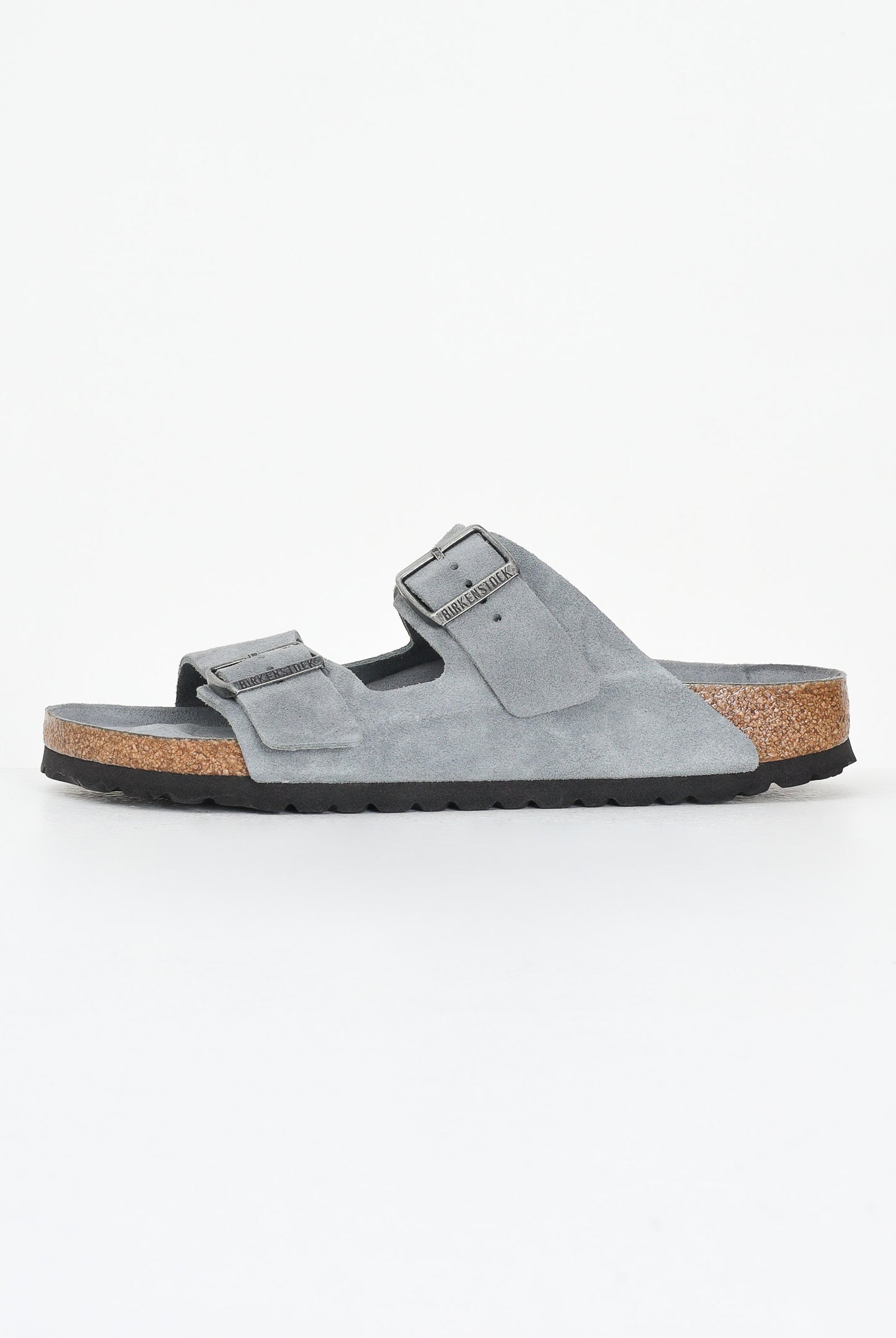 BIRKENSTOCK Ciabatte Arizona Suede grigio ardesia da uomo 1030912 . BIRKENSTOCK