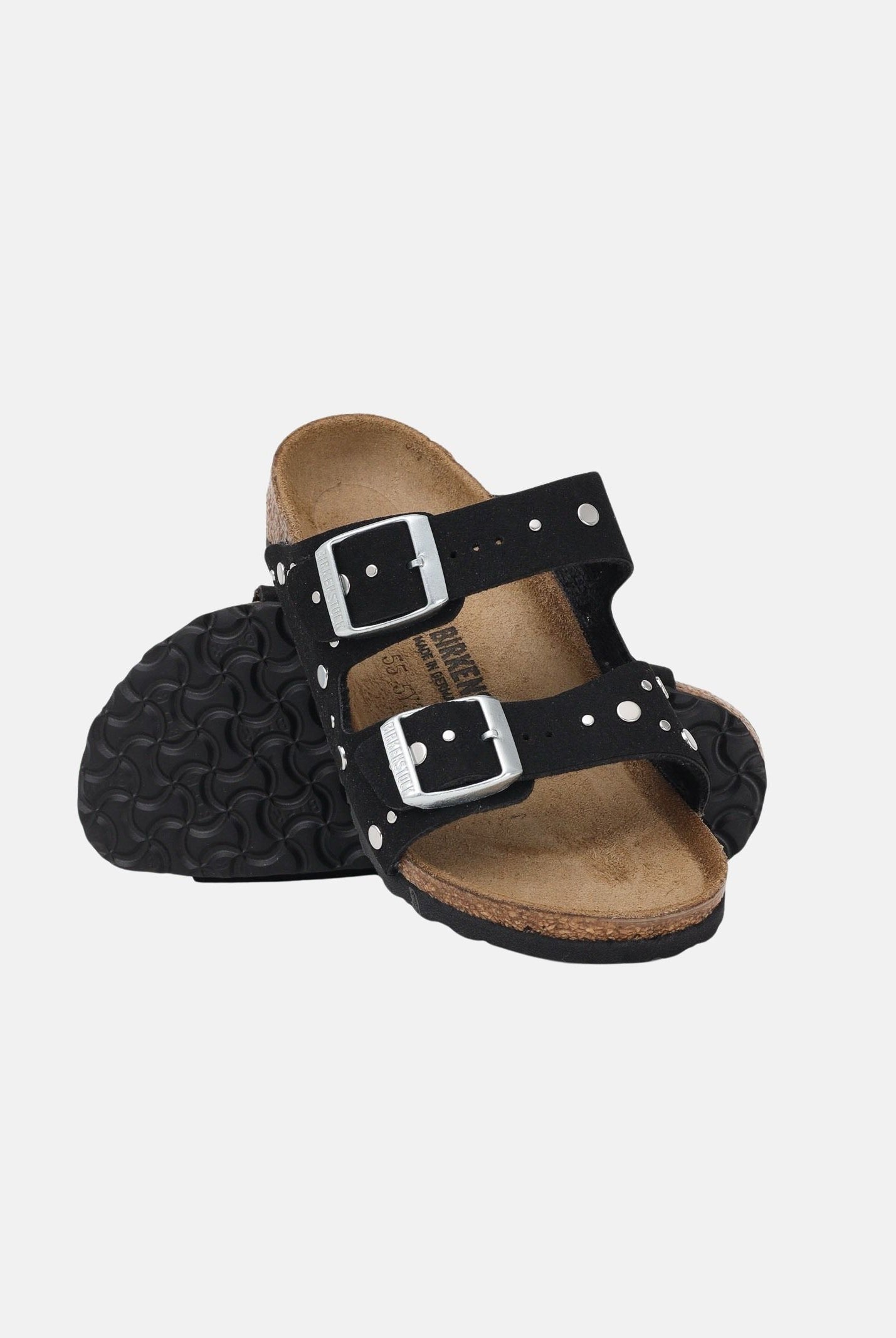 BIRKENSTOCK Ciabatte Arizona Rivet Border nere da bambina 1031646J . BIRKENSTOCK