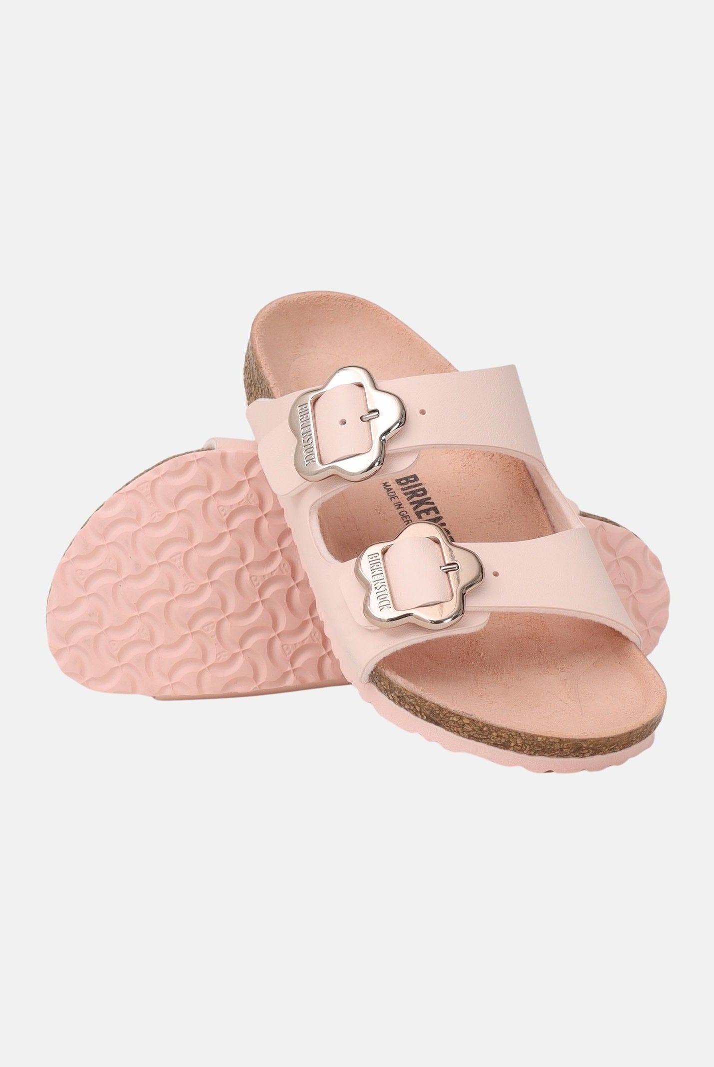BIRKENSTOCK Ciabatte Arizona Flower Buckle rosa da neonato 1031703 . BIRKENSTOCK
