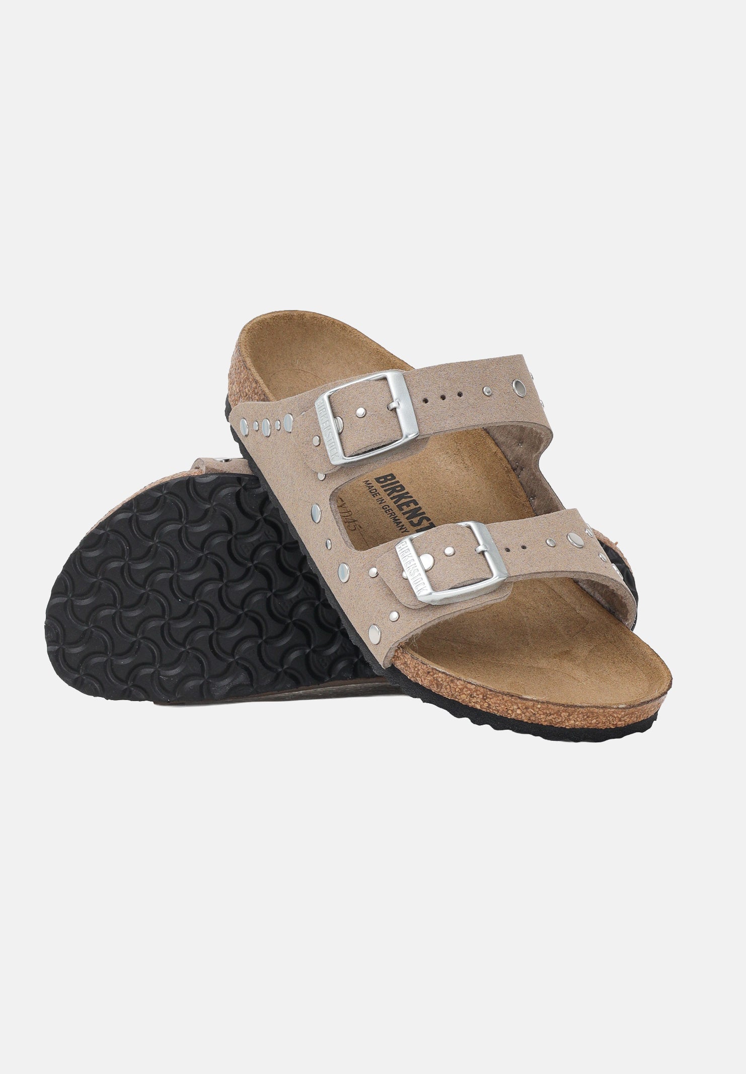 BIRKENSTOCK Ciabatte Arizona Rivet Border beige da bambina 1031708J . BIRKENSTOCK