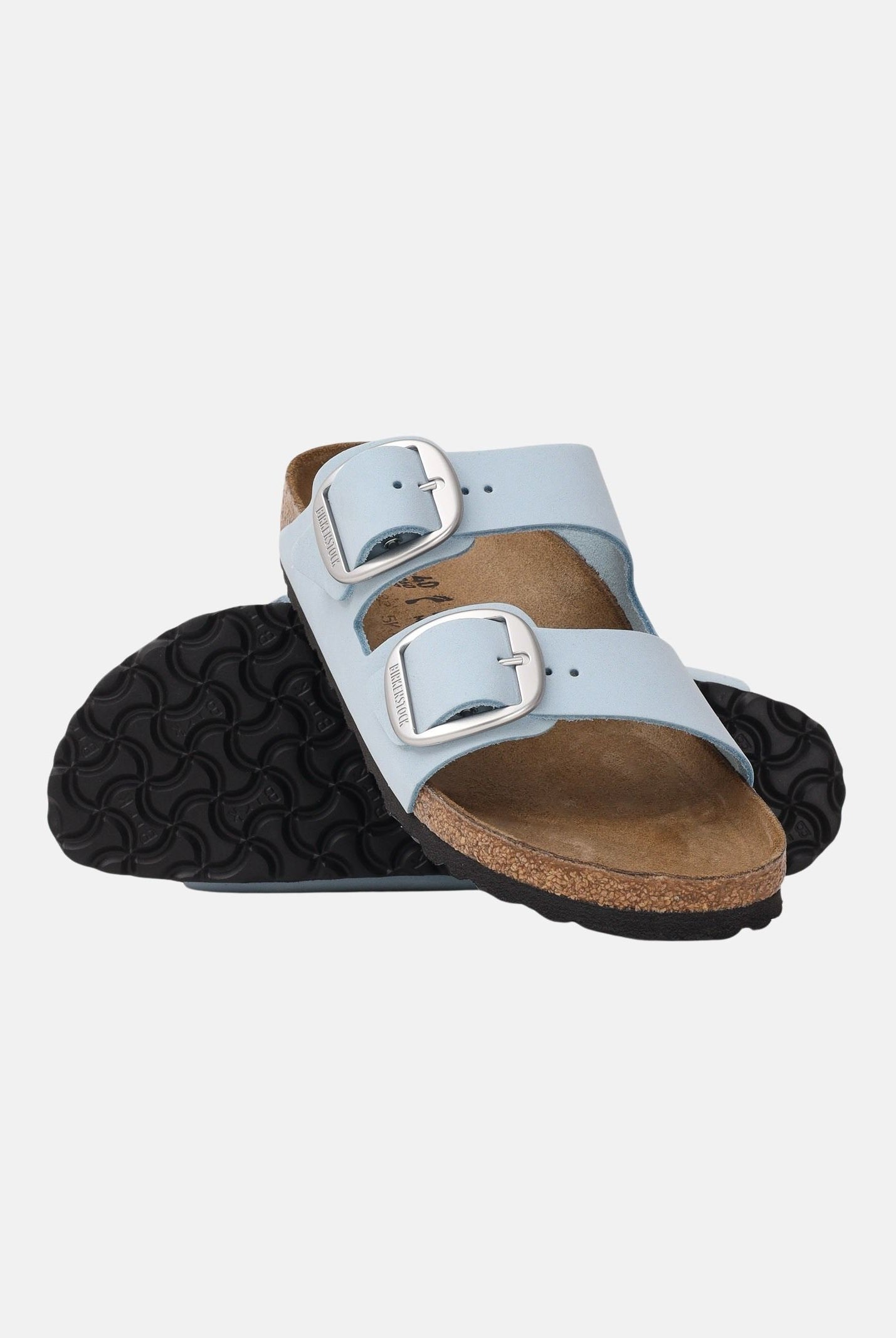 BIRKENSTOCK Ciabatte Arizona Big Buckle celesti da donna 1031860 . BIRKENSTOCK