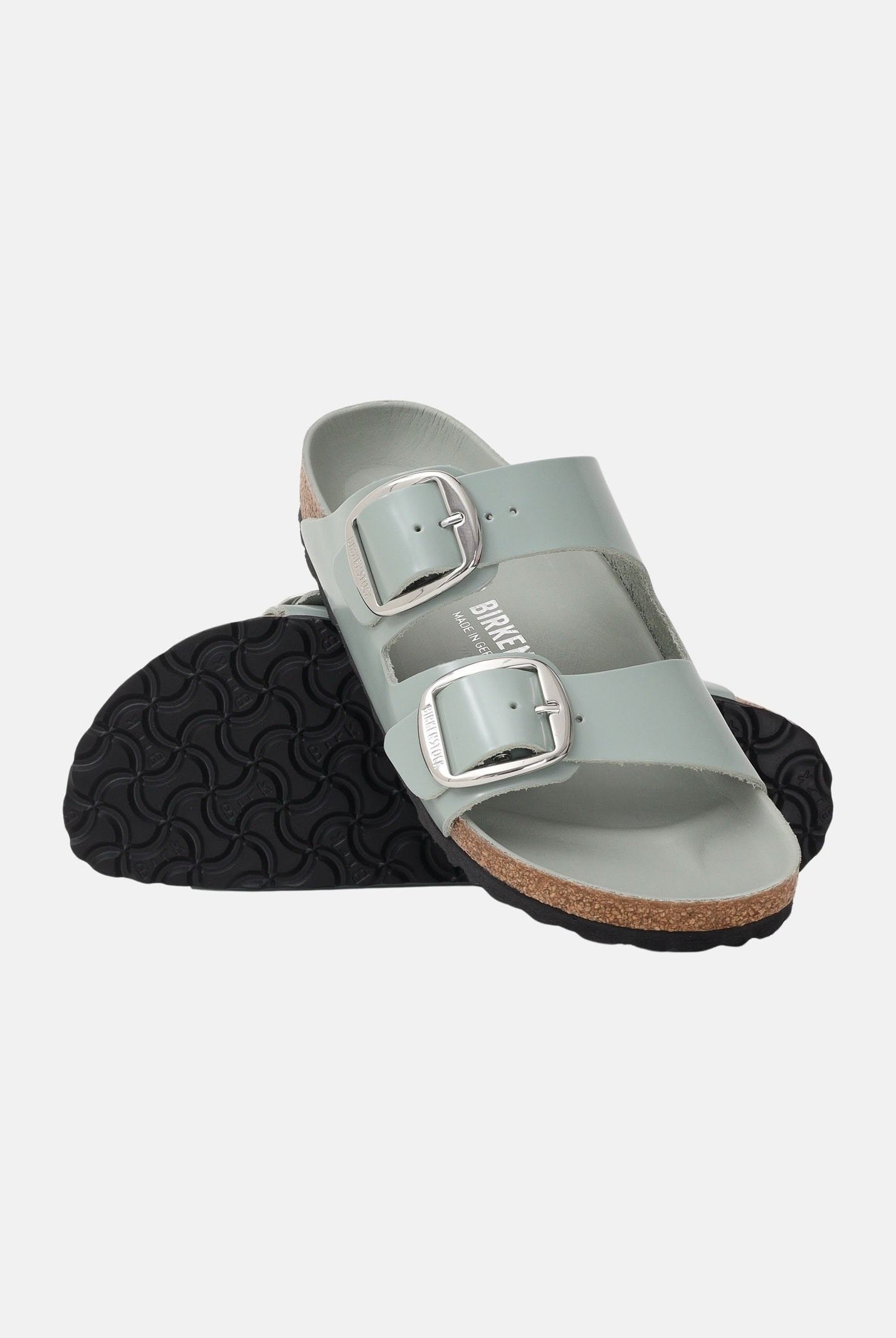 BIRKENSTOCK Caiabatte Arizona Big Buckle verde acqua da donna 1031882 . BIRKENSTOCK
