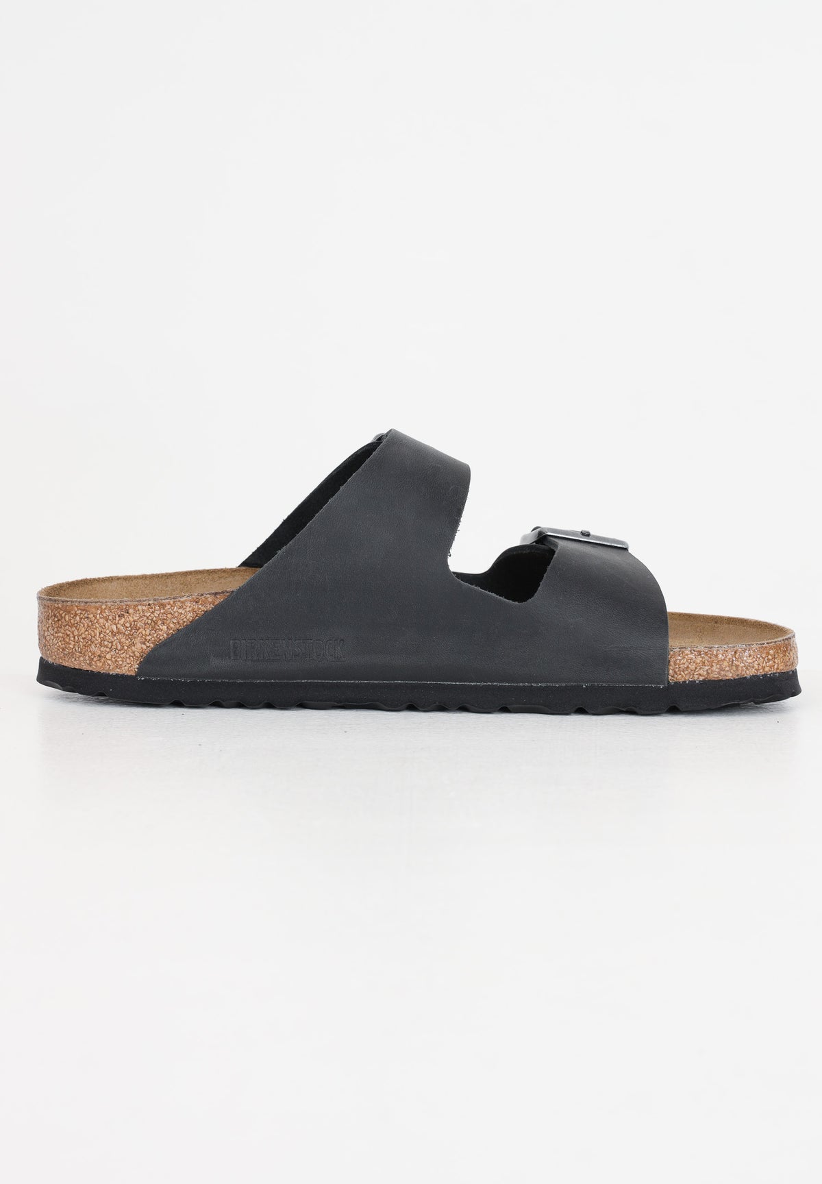 BIRKENSTOCK Ciabatte Arizona in pelle oliata nere per uomo e donna 552113 . BIRKENSTOCK