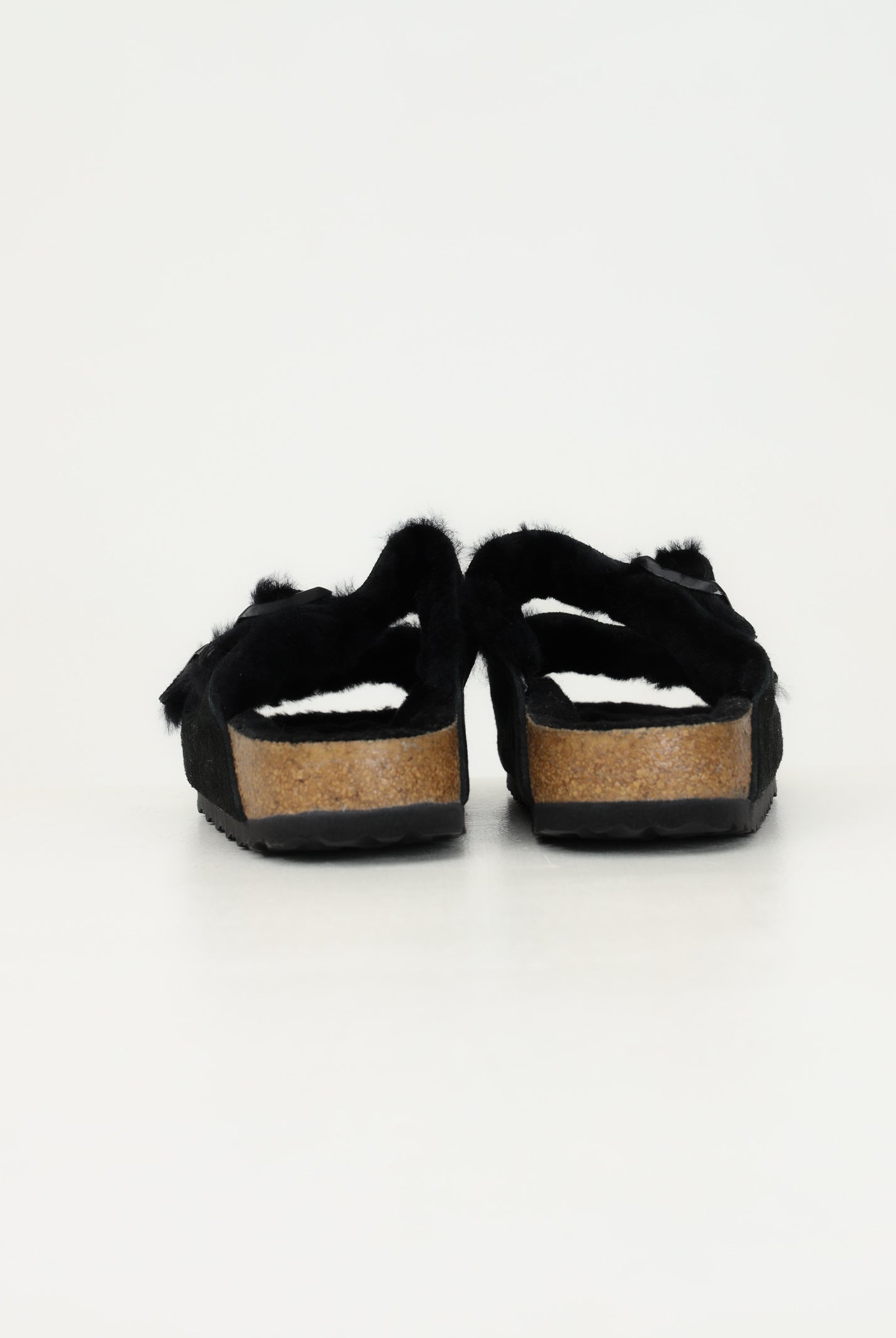 BIRKENSTOCK Ciabatte Arizona Shearling nere per uomo e donna 752663 . BIRKENSTOCK
