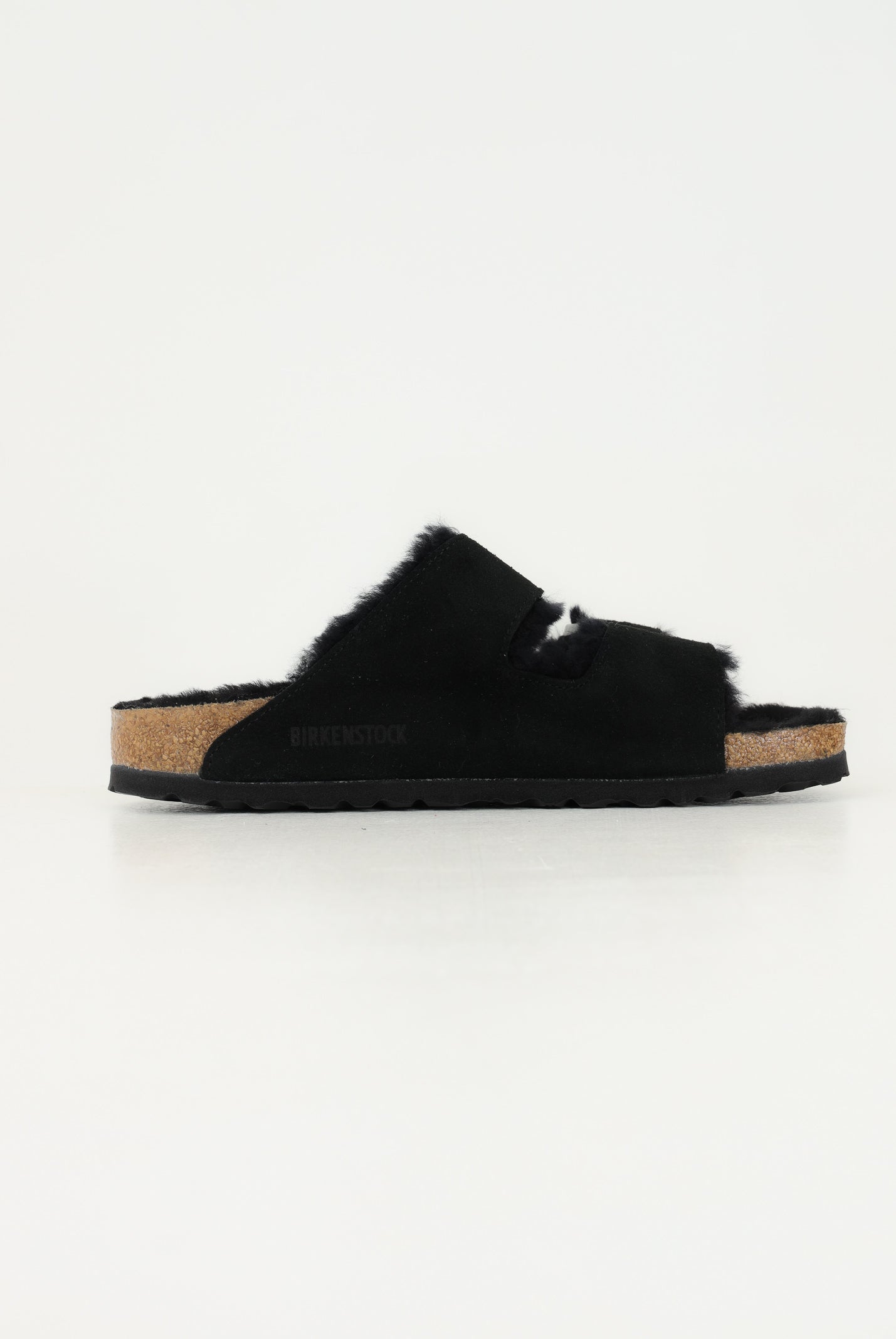 BIRKENSTOCK Ciabatte Arizona Shearling nere per uomo e donna 752663 . BIRKENSTOCK