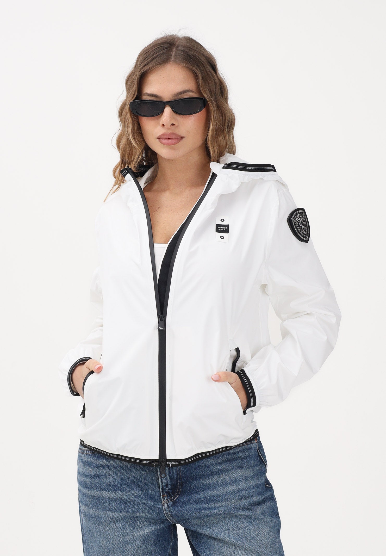 BLAUER Giacca a vento NAY bianca da donna 26SBLDC11095-007110 100 BLAUER