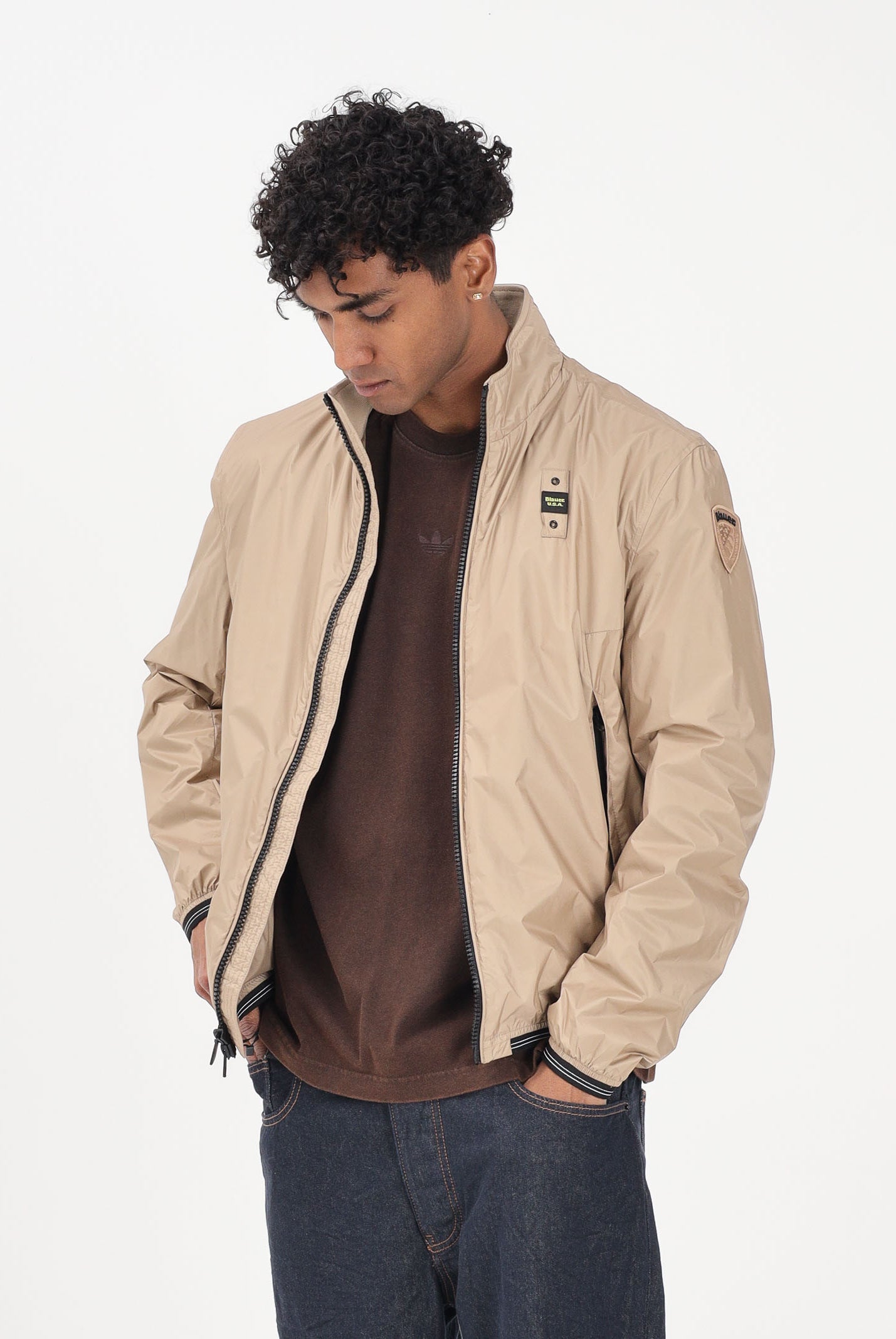 BLAUER Giacca a vento KERWIN beige da uomo 26SBLUC01106-007101 327 BLAUER