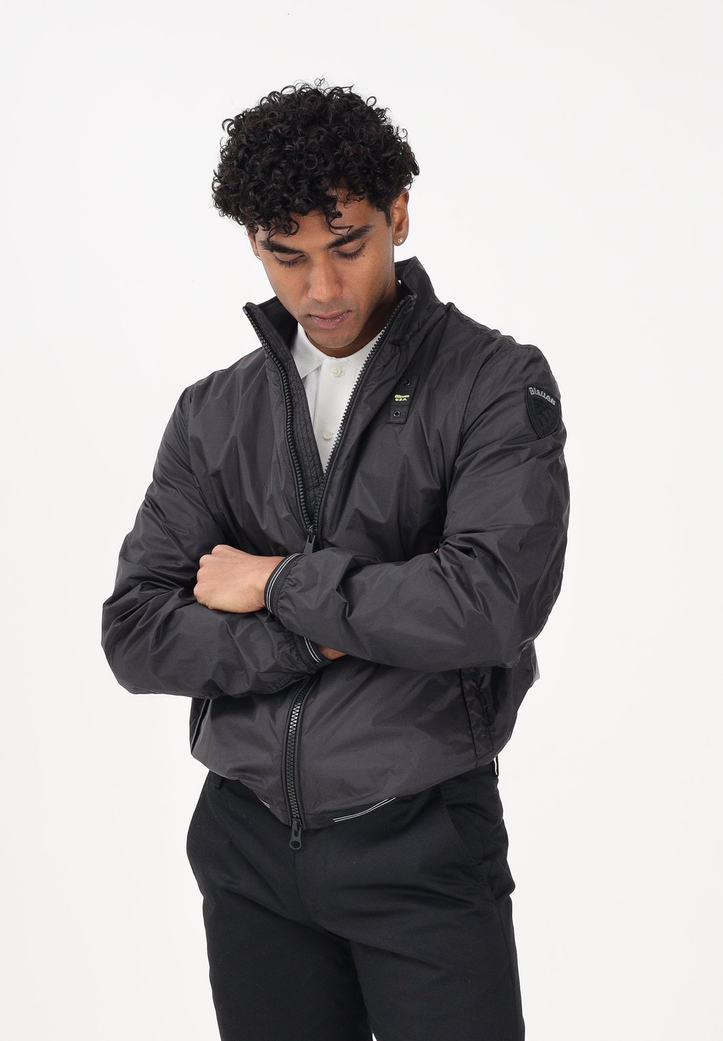 BLAUER Giacca a vento KERWIN nera da uomo 26SBLUC01106-007101 999 BLAUER