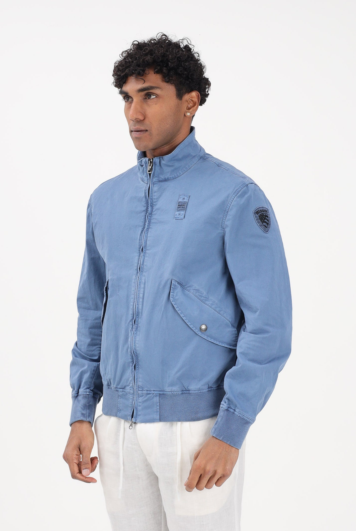 BLAUER Giacca leggera BADGER blu indigo da uomo 26SBLUC04139-007449 890 BLAUER