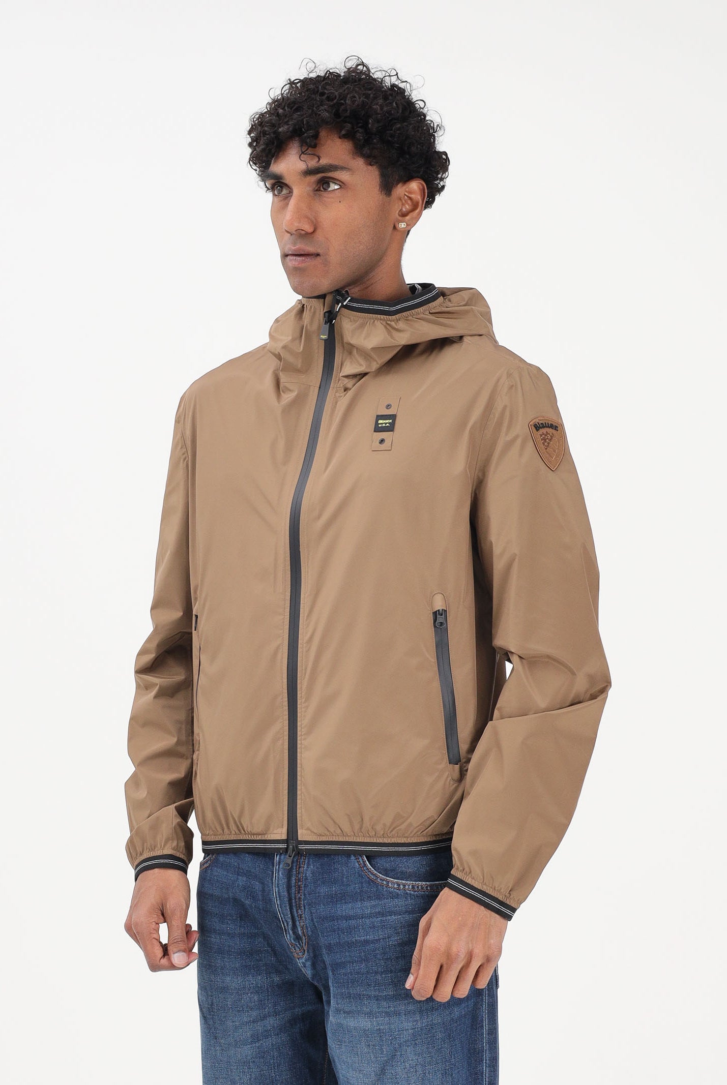 BLAUER Giacca a vento FARRIN nocciola da uomo 26SBLUC11018-007110 340 BLAUER