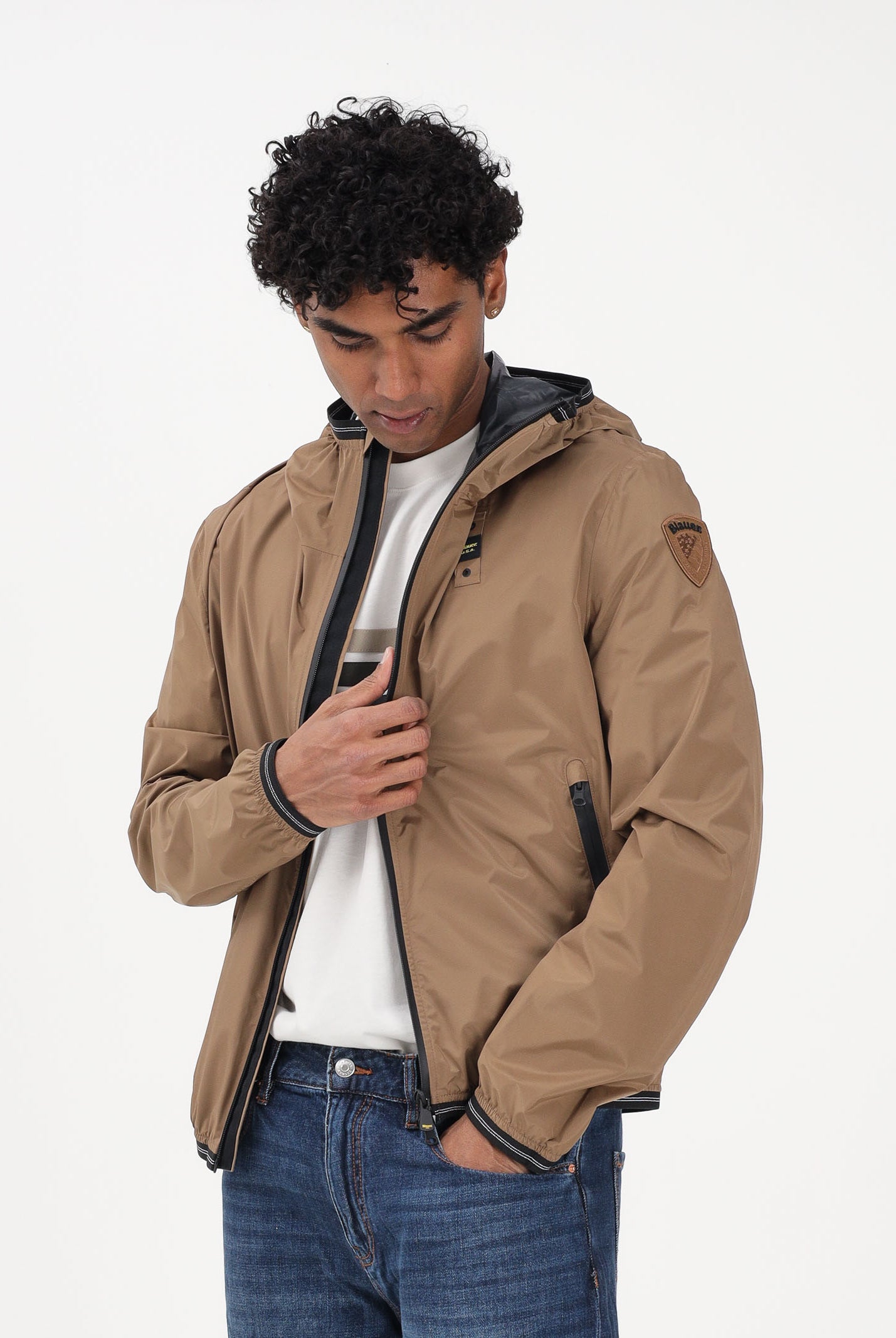 BLAUER Giacca a vento FARRIN nocciola da uomo 26SBLUC11018-007110 340 BLAUER
