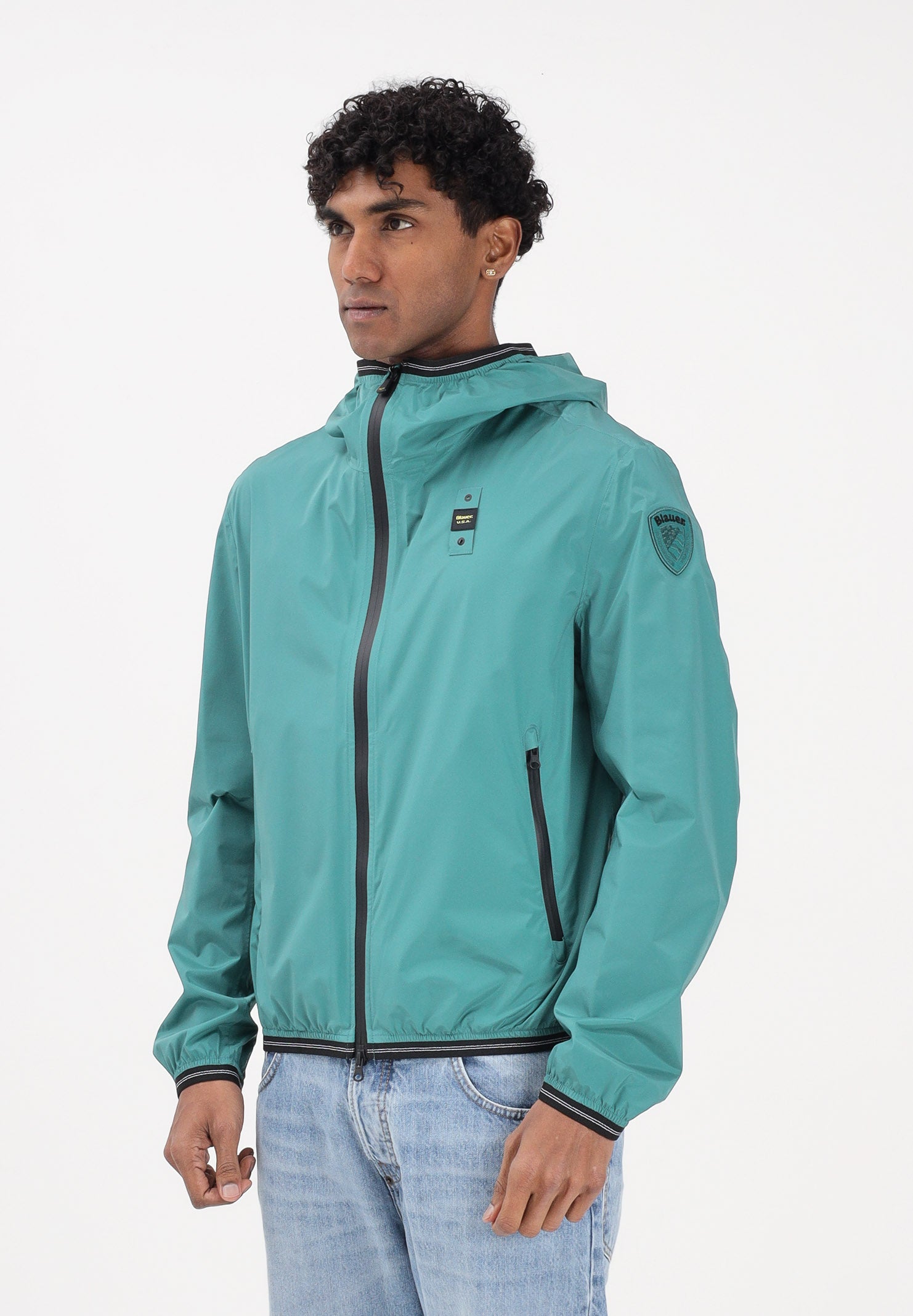 BLAUER Giacca a vento FARRIN verde da uomo 26SBLUC11018-007110 599 BLAUER