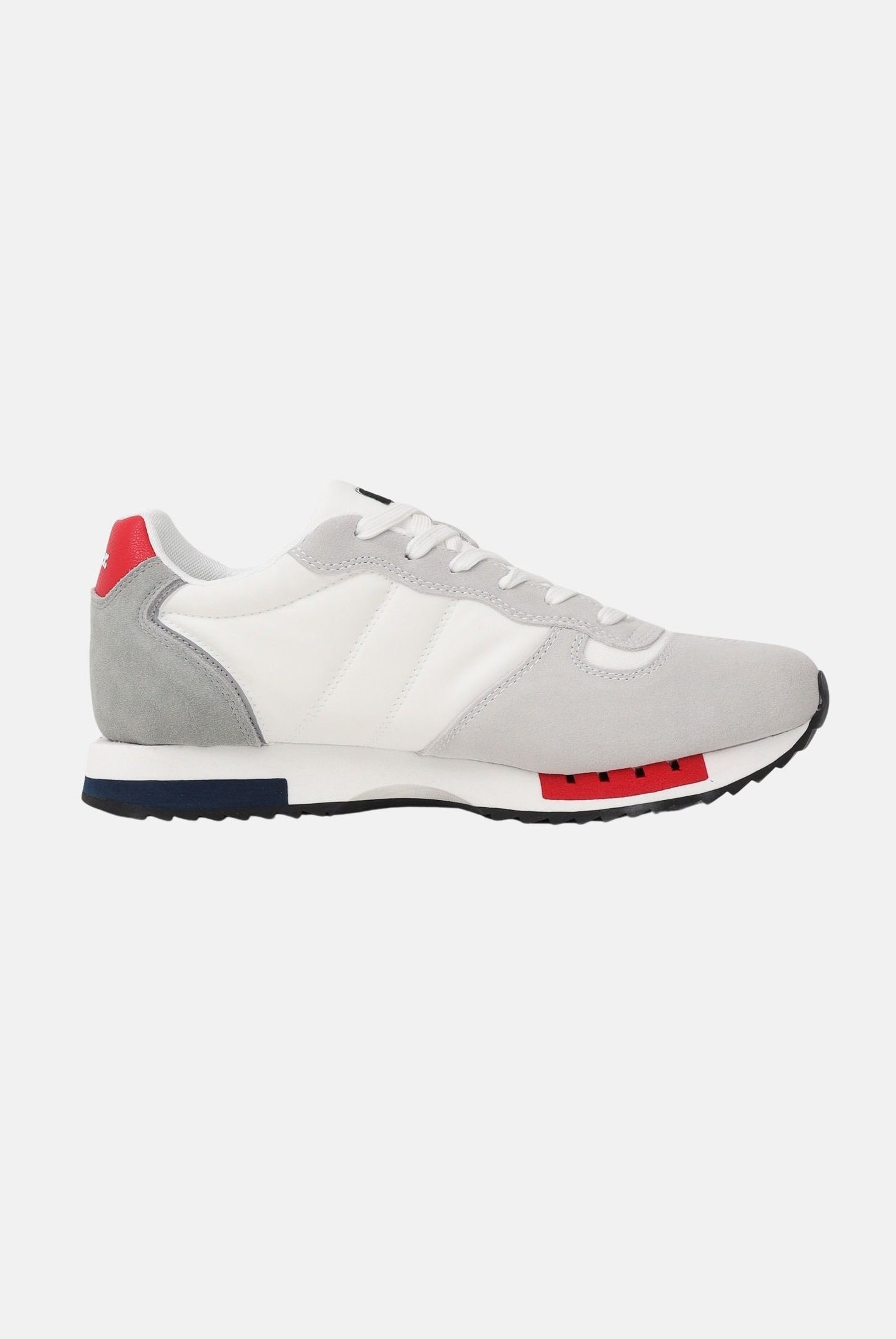 BLAUER Sneakers bianche e grigie da uomo con logo S6QUEENS01-MES WR BLAUER
