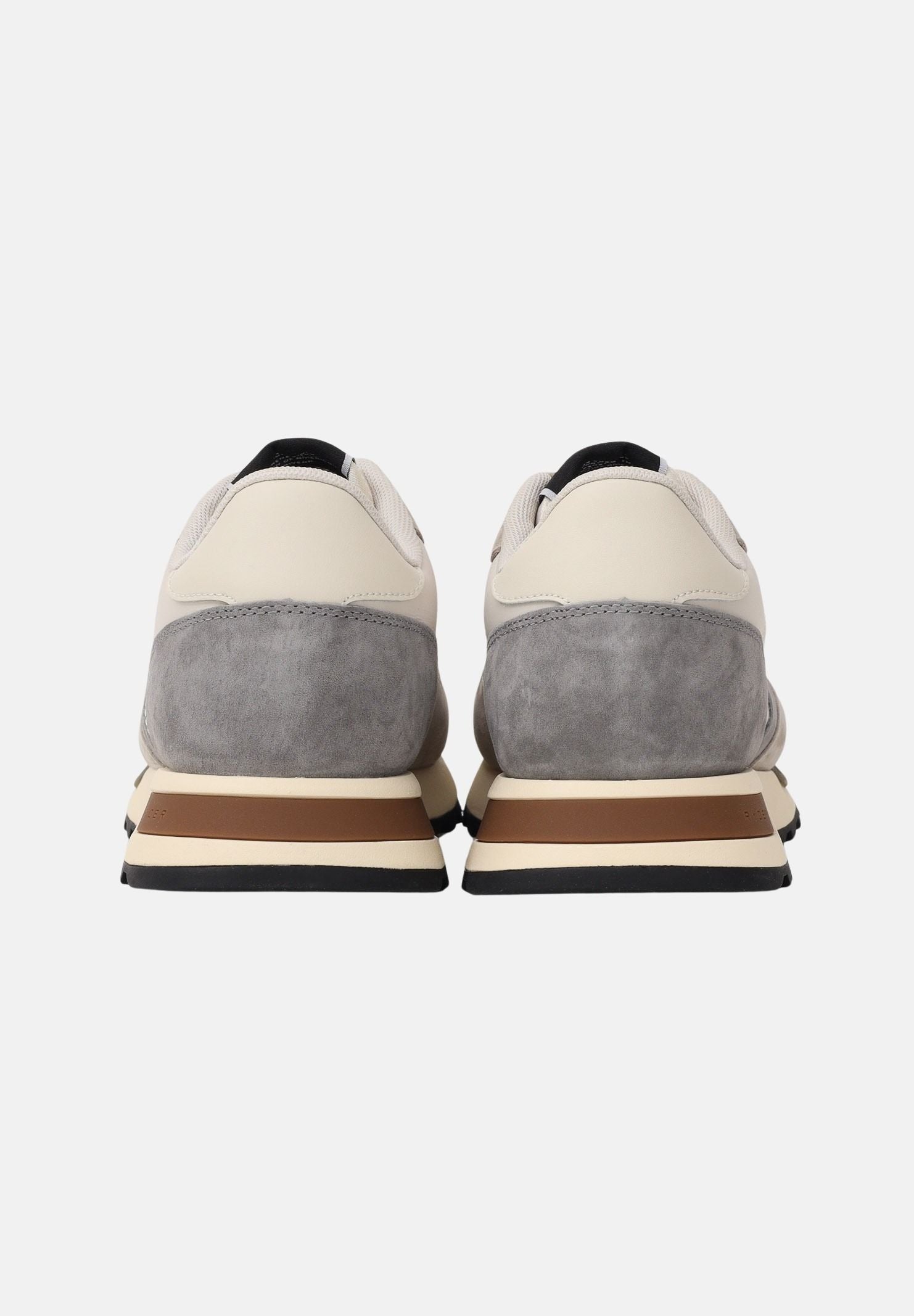 BLAUER Sneakers panna e grigie da uomo con logo S6RYDER01-NYS CRGR BLAUER