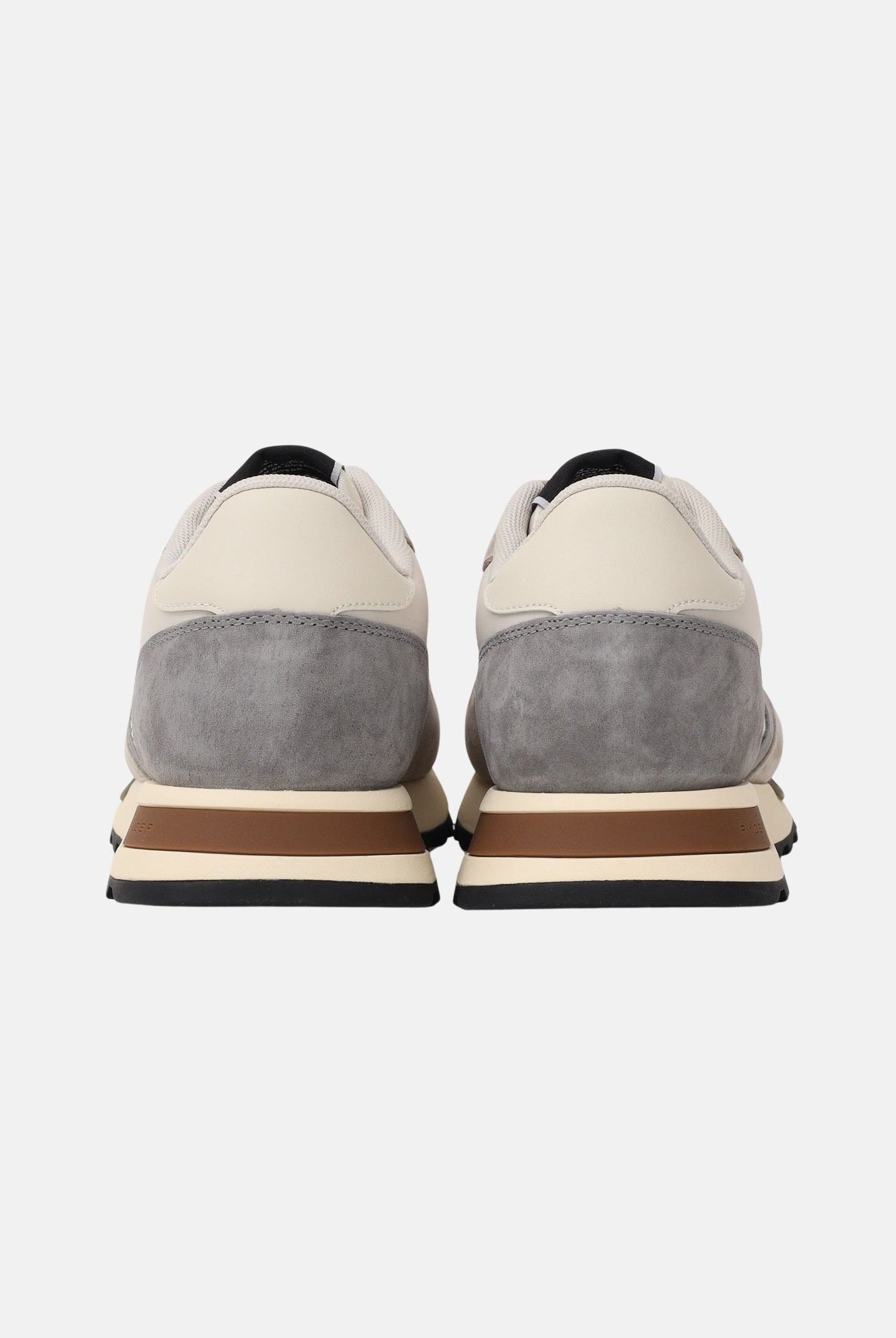 BLAUER Sneakers panna e grigie da uomo con logo S6RYDER01-NYS CRGR BLAUER