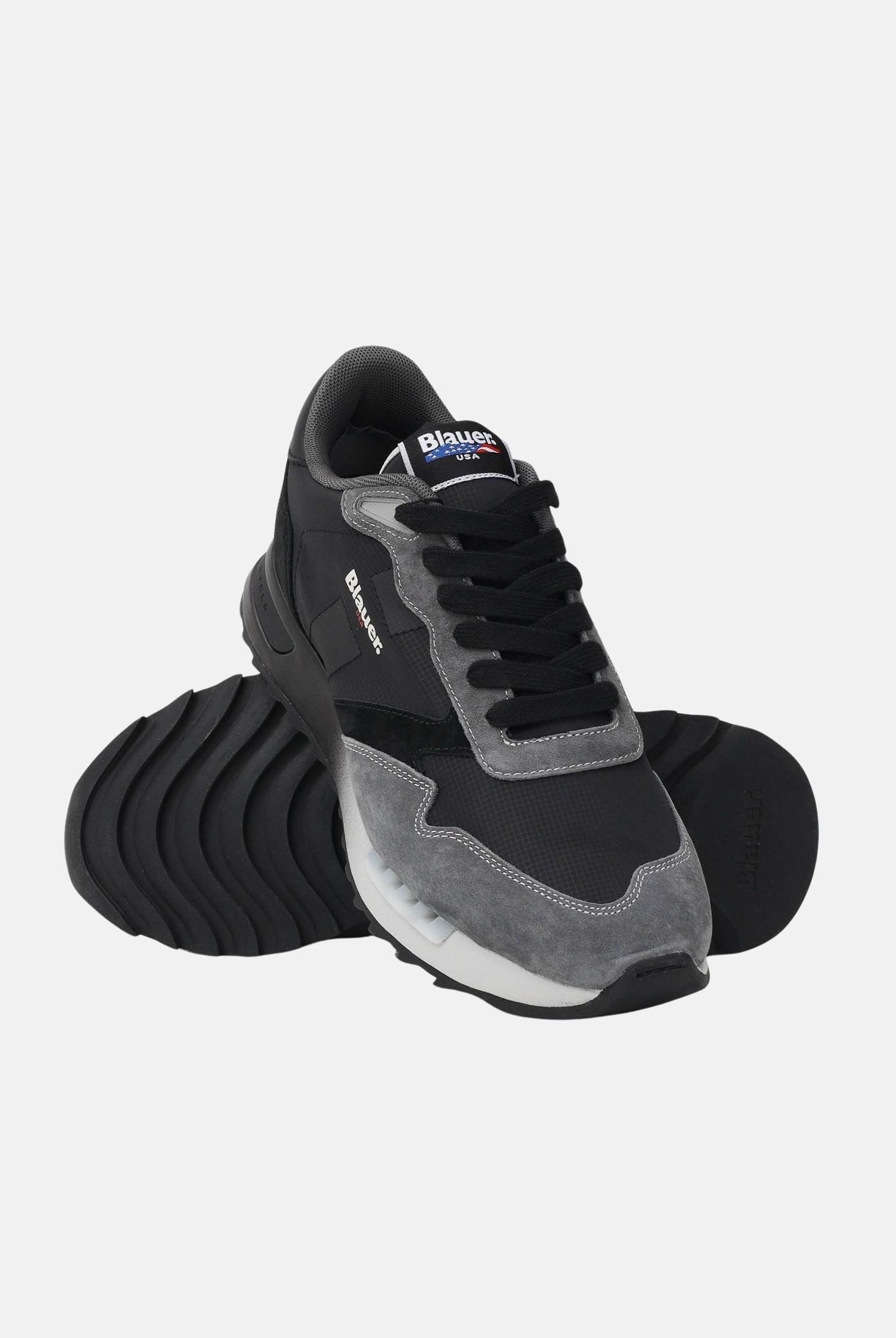 BLAUER Sneakers nere da uomo con logo S6RYDER01-SHA BL BLAUER