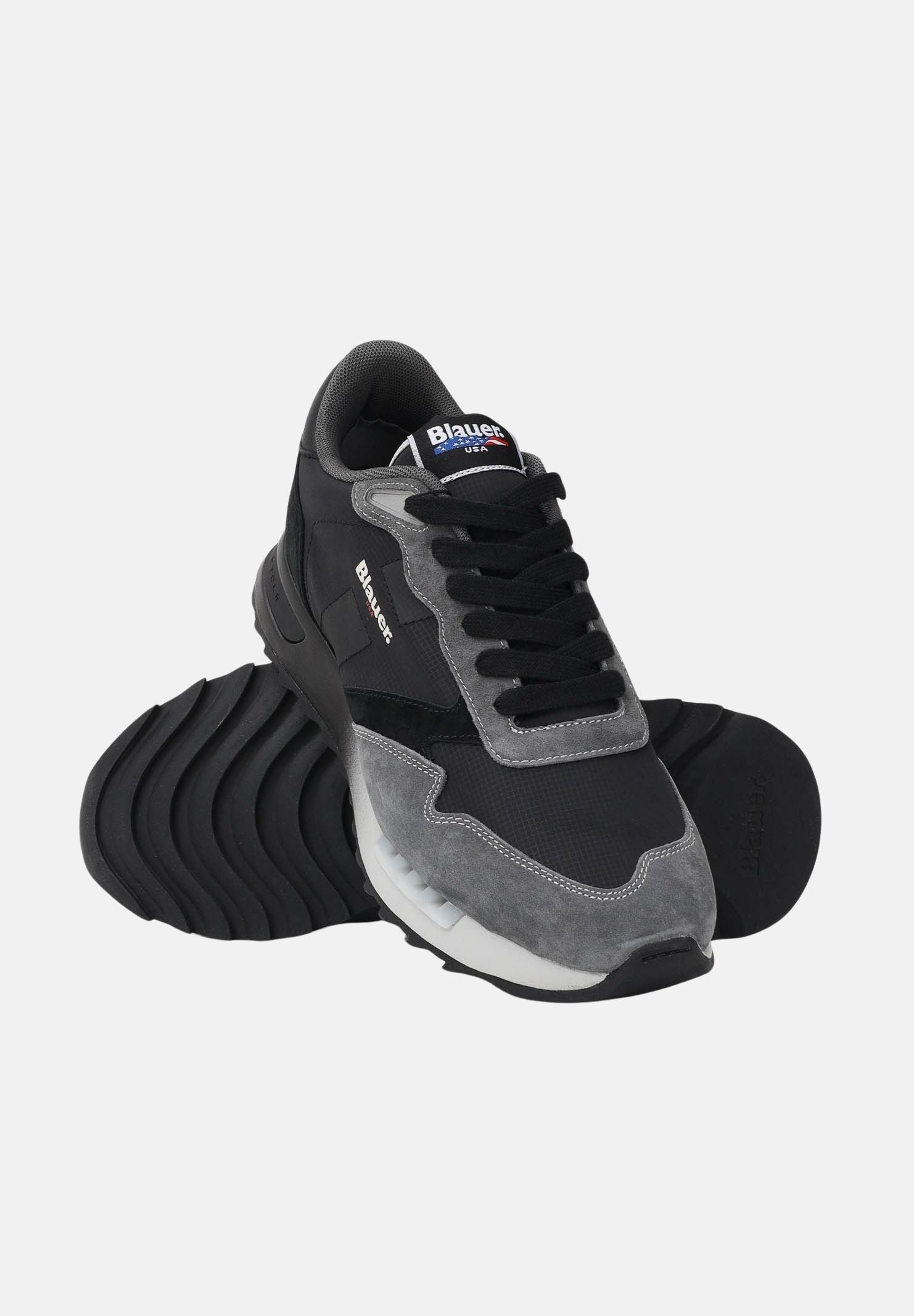 BLAUER Sneakers nere da uomo con logo S6RYDER01-SHA BL BLAUER
