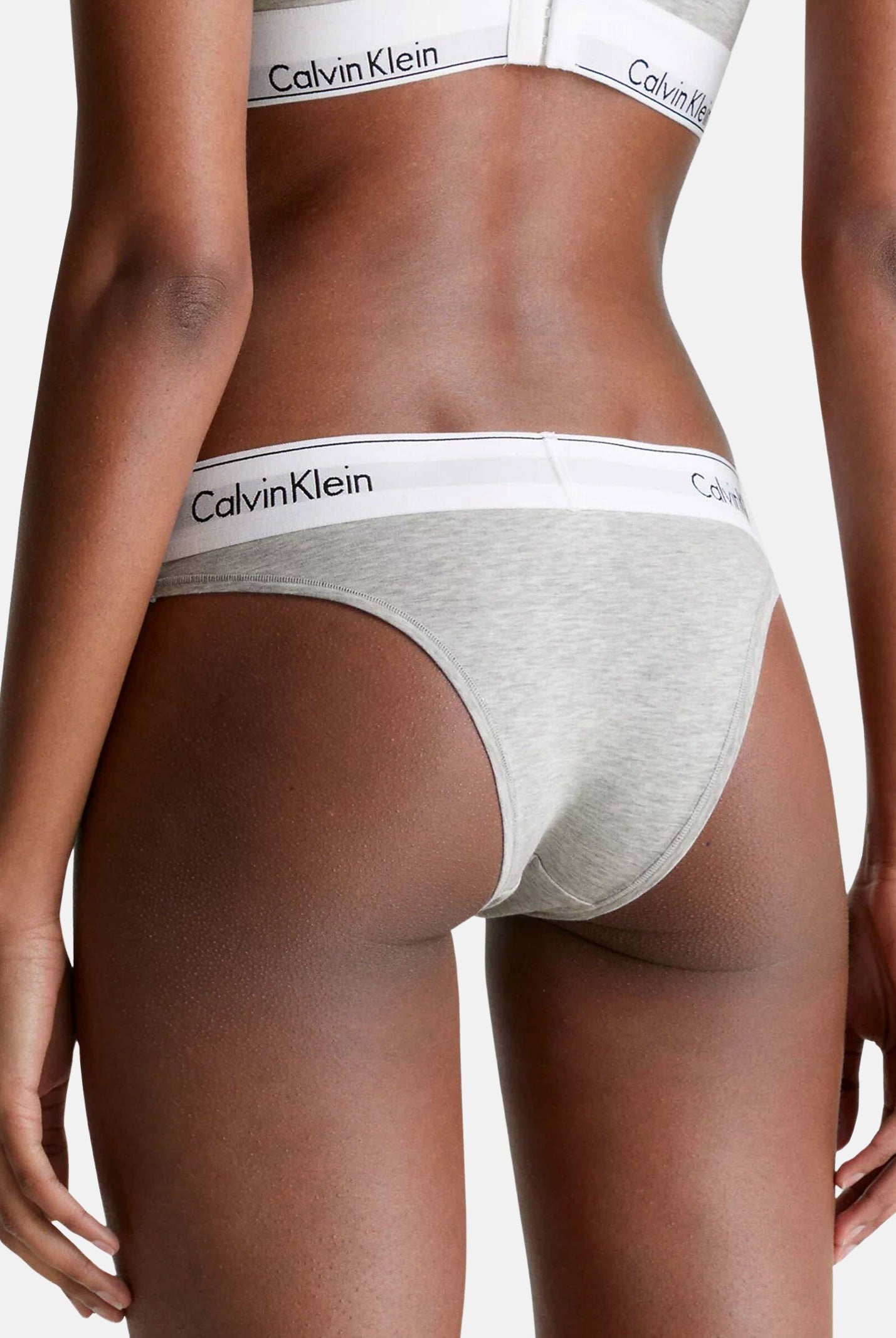 CALVIN KLEIN Slip grigio da donna con elastico logato 000QF5981E P7A CALVIN KLEIN
