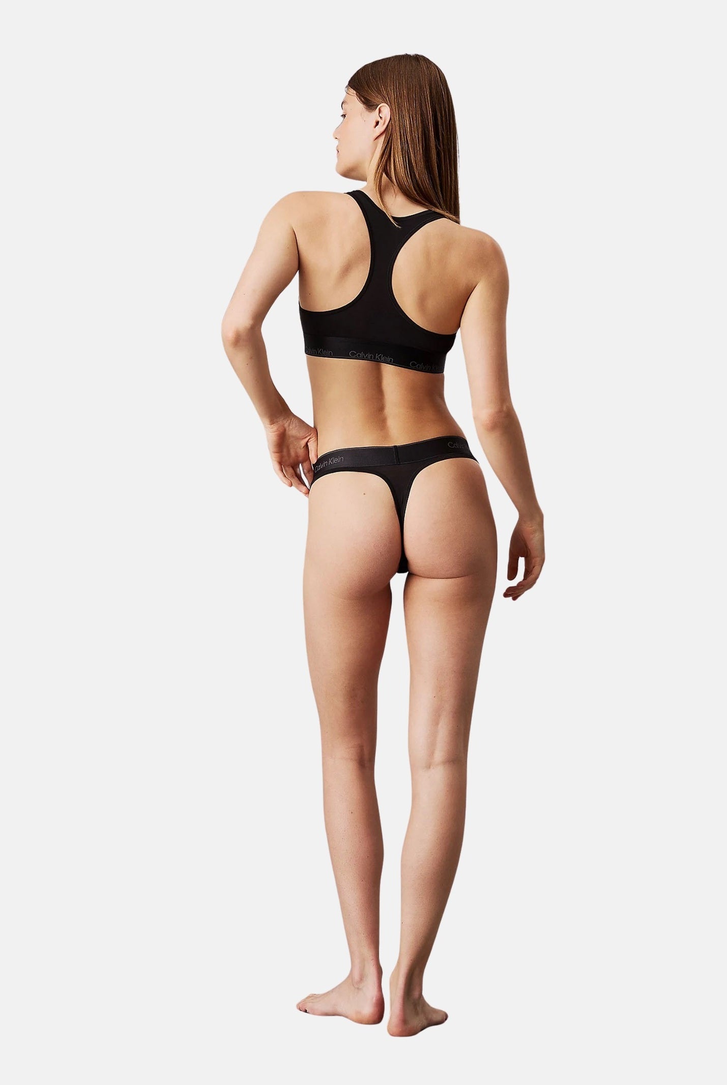 CALVIN KLEIN Set intimo nero da donna composto da brassière e perizoma 000QF8000E UB1 CALVIN KLEIN