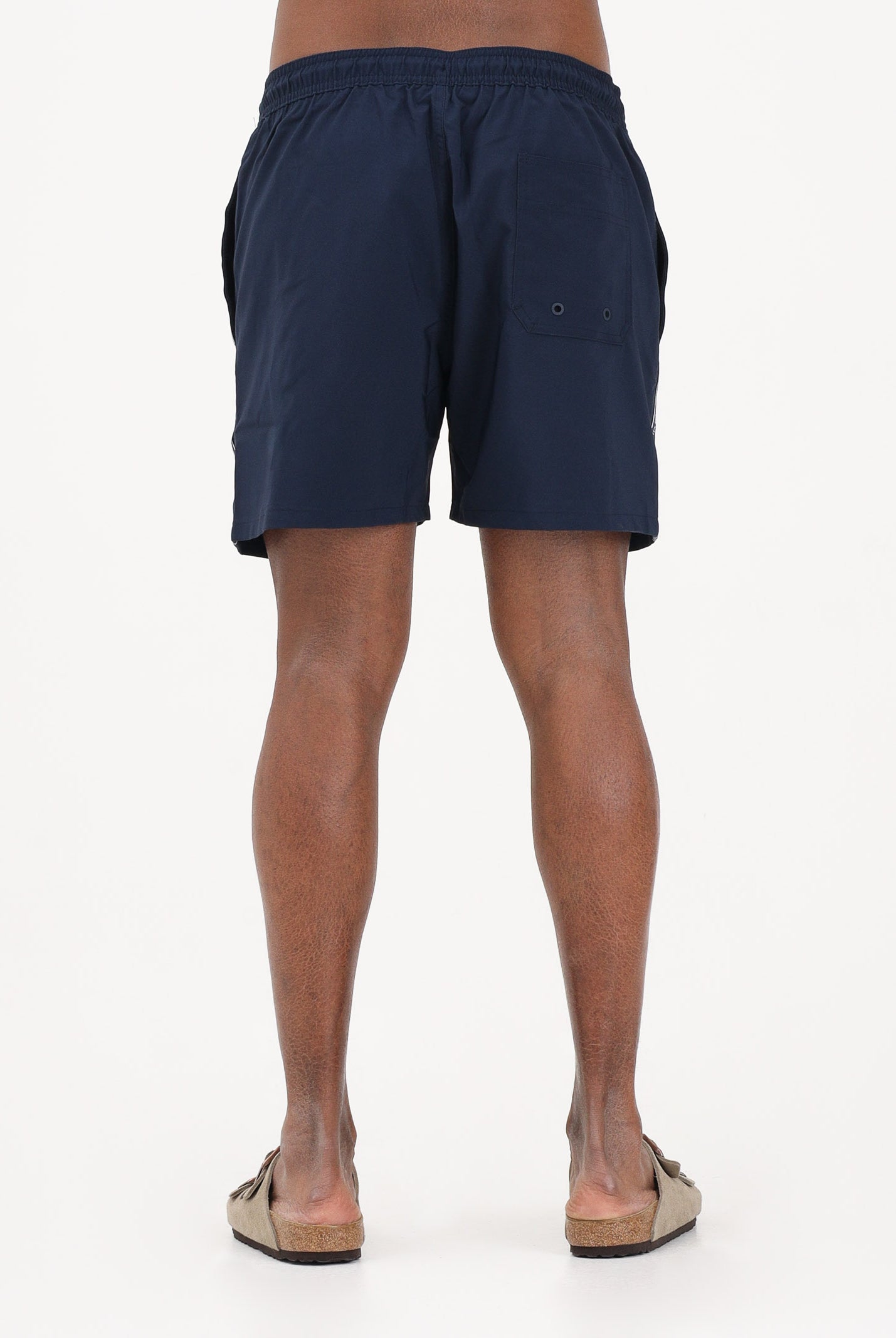 CALVIN KLEIN Shorts mare blu da uomo arricchito da banda laterale con logo LV00N61002 0PP CALVIN KLEIN