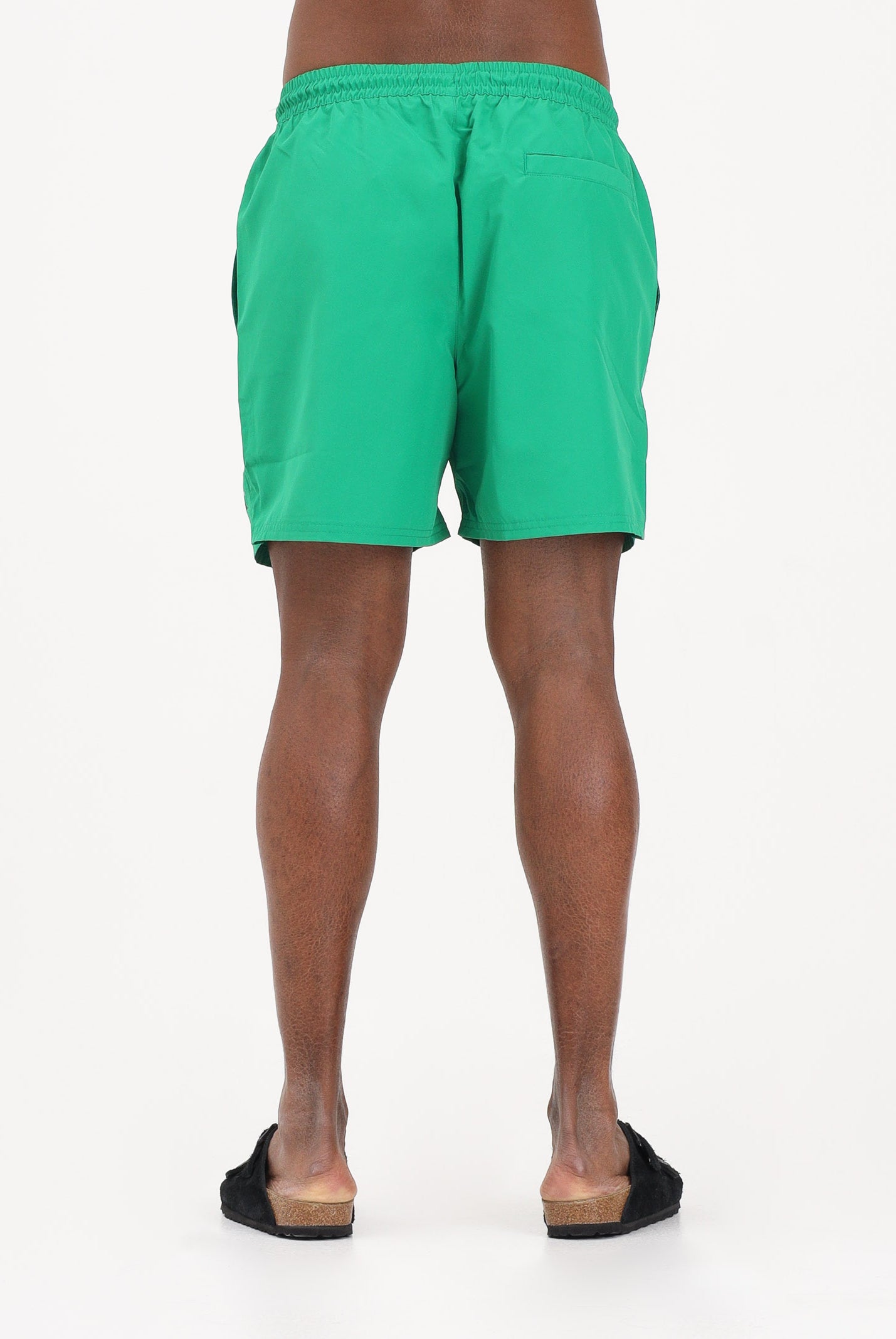 CALVIN KLEIN Shorts mare verde da uomo con logo LV00N61045 QCP CALVIN KLEIN