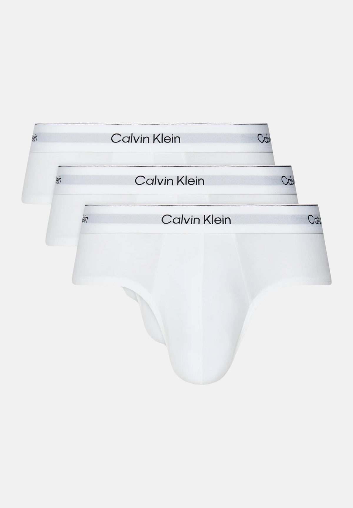 CALVIN KLEIN Slip (3 paia) bianchi da uomo con logo LV00NB4388 100 CALVIN KLEIN