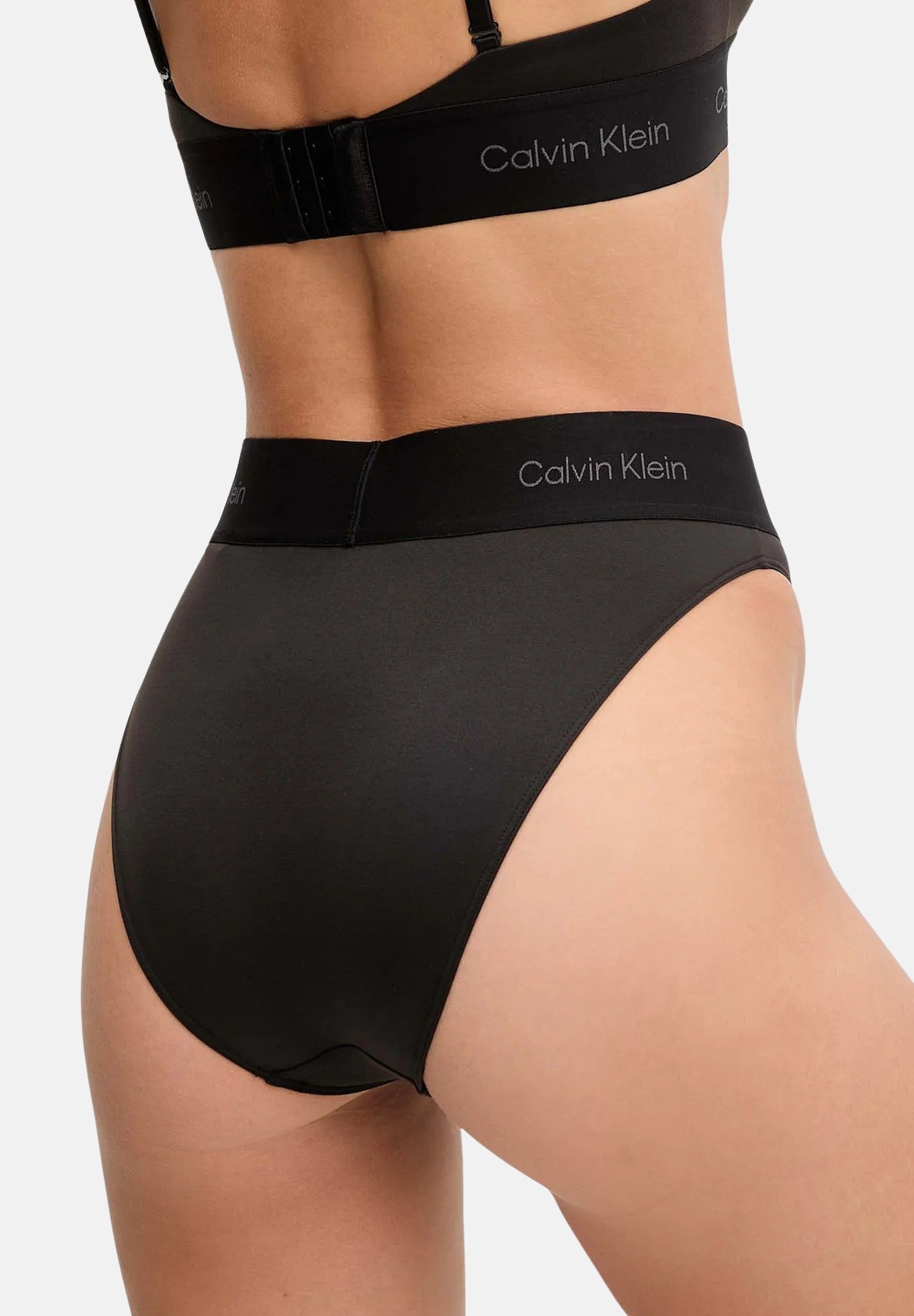CALVIN KLEIN Slip HIGH WAIST GRAPHIC nera da donna LV00QF8611 UB1 CALVIN KLEIN