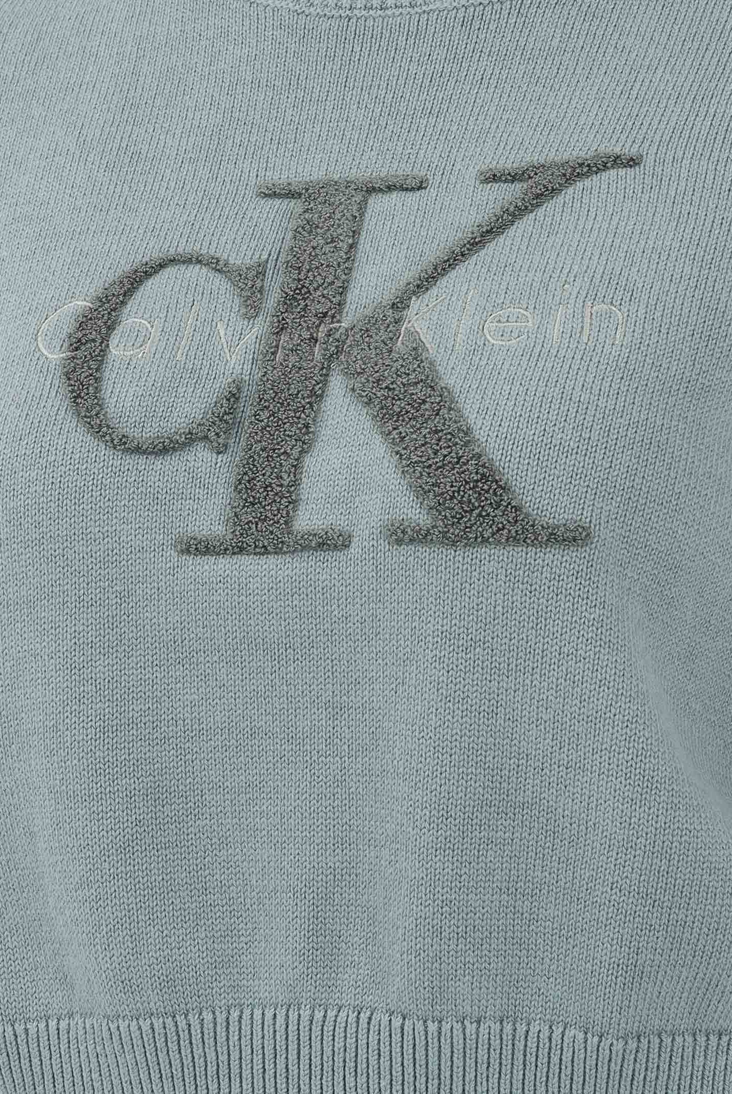 CALVIN KLEIN JEANS Maglia a manica corta verde salvia da donna con logo LV044E306GPNO . CALVIN KLEIN JEANS