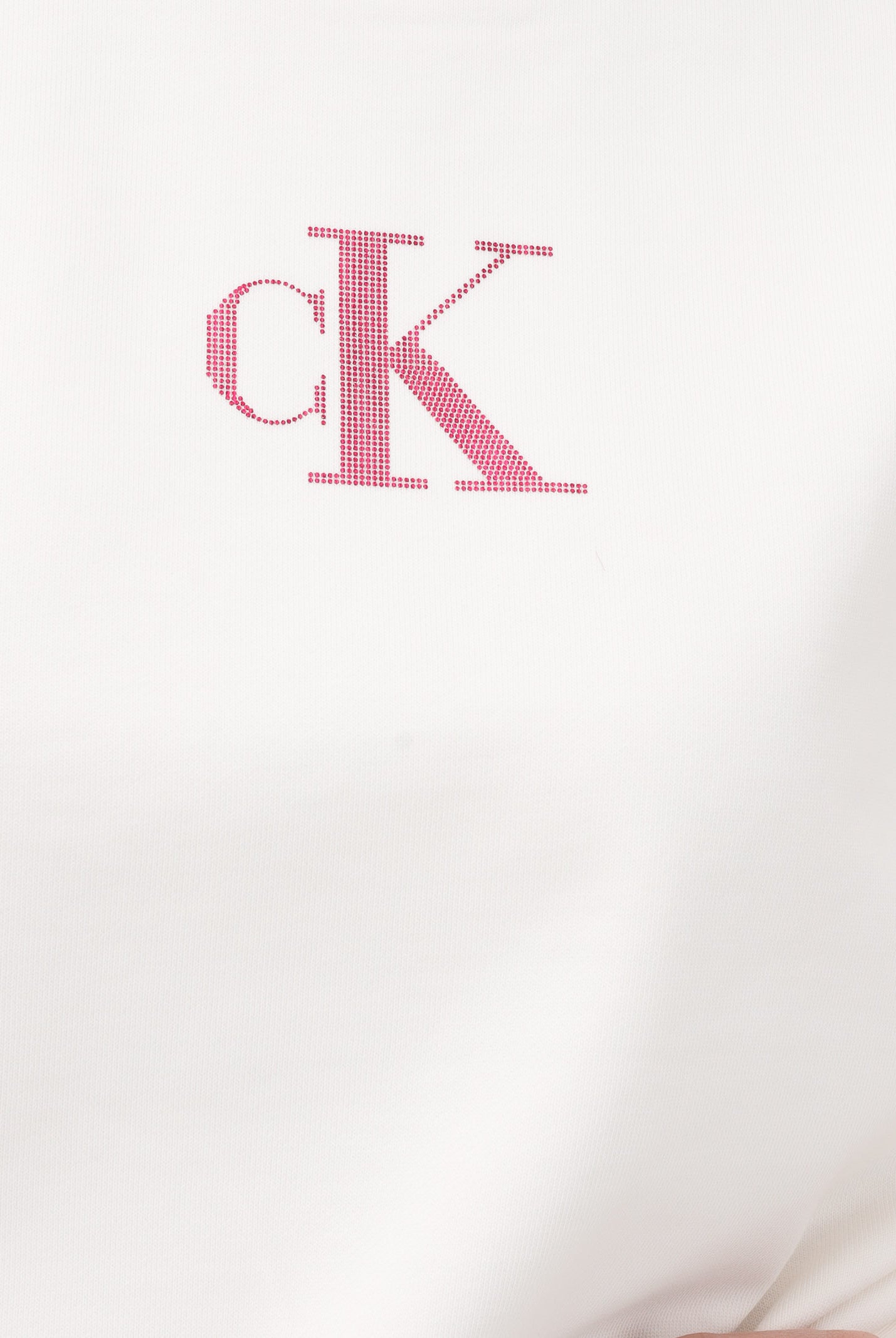 CALVIN KLEIN JEANS Felpa girocollo panna da donna con logo LV047E828GYBH . CALVIN KLEIN JEANS