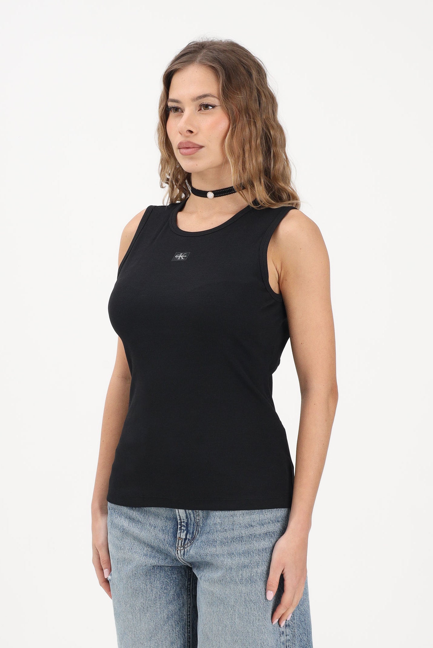 CALVIN KLEIN JEANS Canotta nera da donna con cut-out sulla schiena LV047F246G UB1 CALVIN KLEIN JEANS