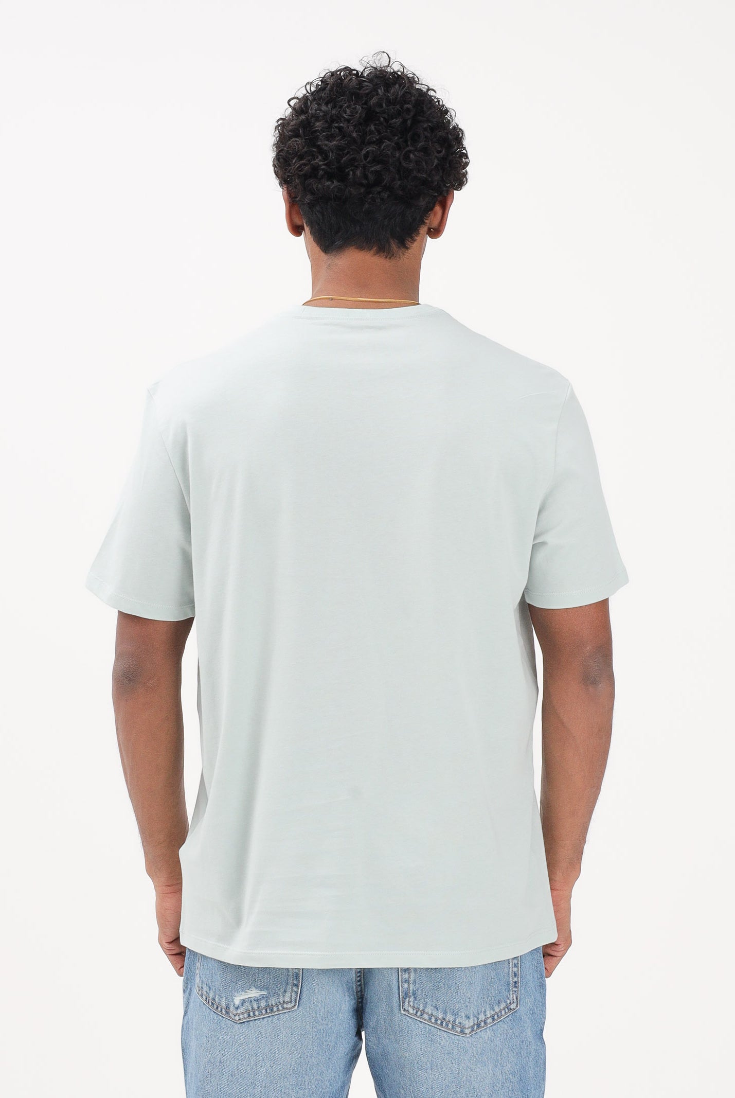CALVIN KLEIN JEANS T-shirt a manica corta verde acqua da uomo con logo LV04RB866G 3Q0 CALVIN KLEIN JEANS