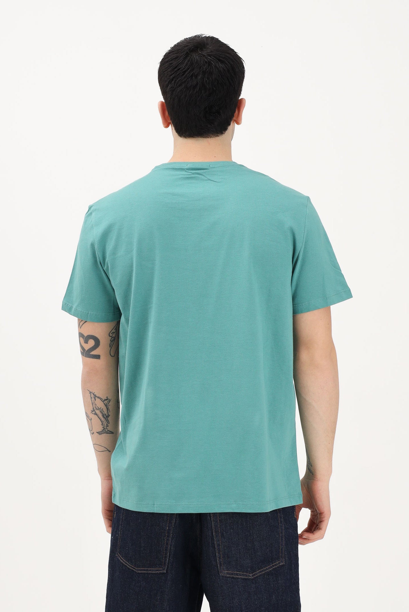 CALVIN KLEIN JEANS T-shirt a manica corta verde da uomo con logo LV04RD254G VFL CALVIN KLEIN JEANS