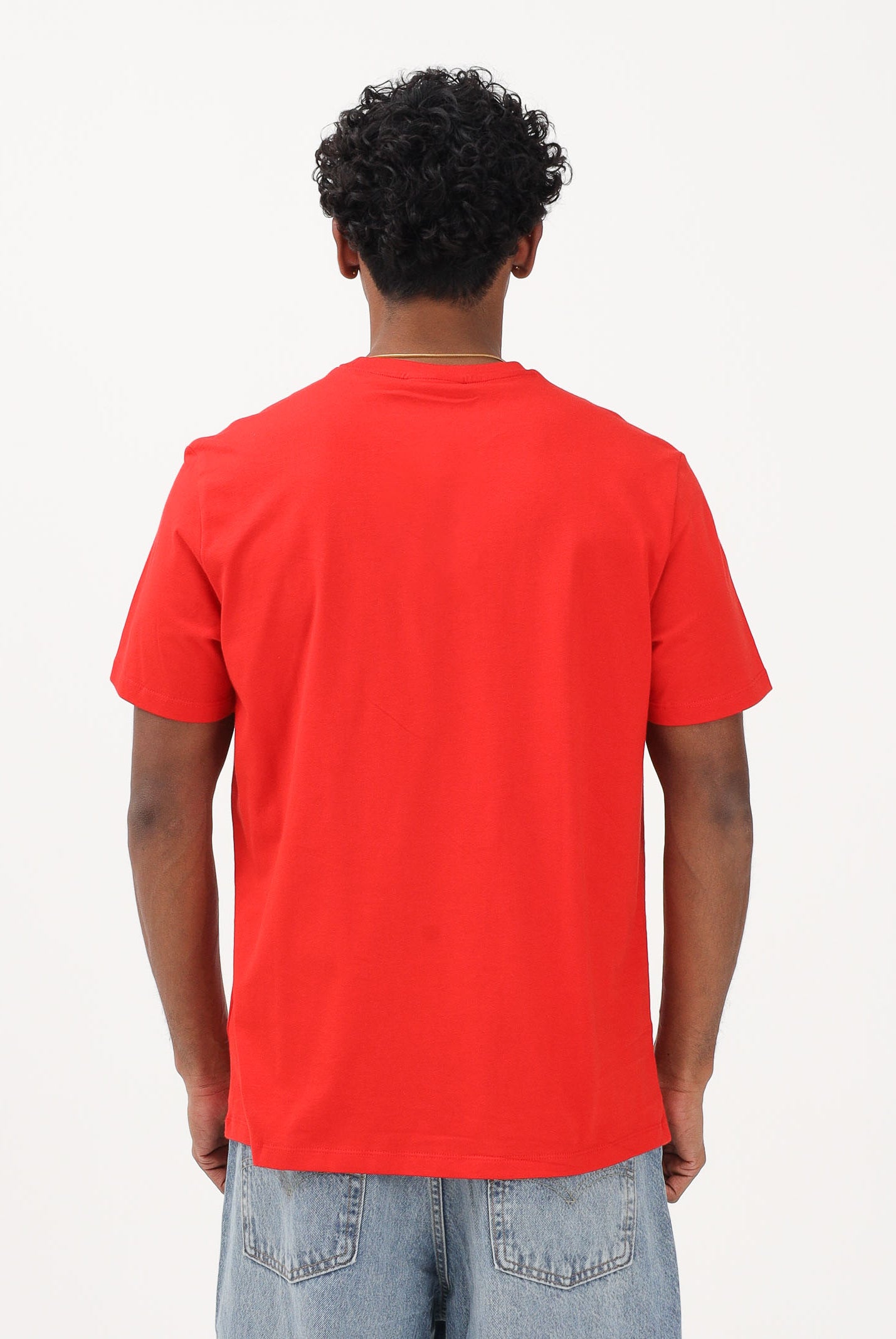 CALVIN KLEIN JEANS T-shirt a manica corta rossa da uomo con ricamo CK LV04RD254GVMT . CALVIN KLEIN JEANS