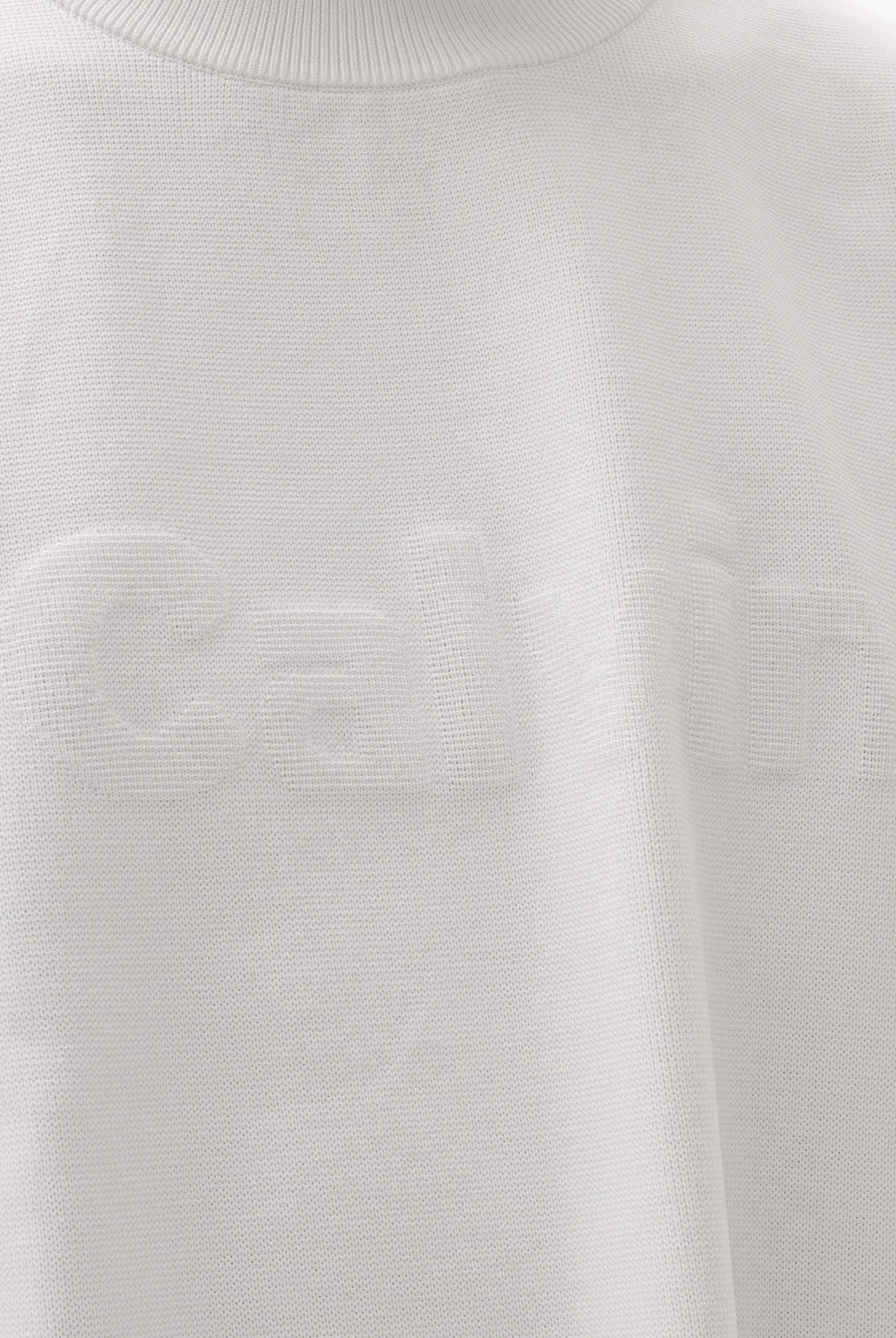 CALVIN KLEIN JEANS Maglioncino girocollo bianco da uomo con grafica con logo tono su tono LV04RE304GYAA . CALVIN KLEIN JEANS