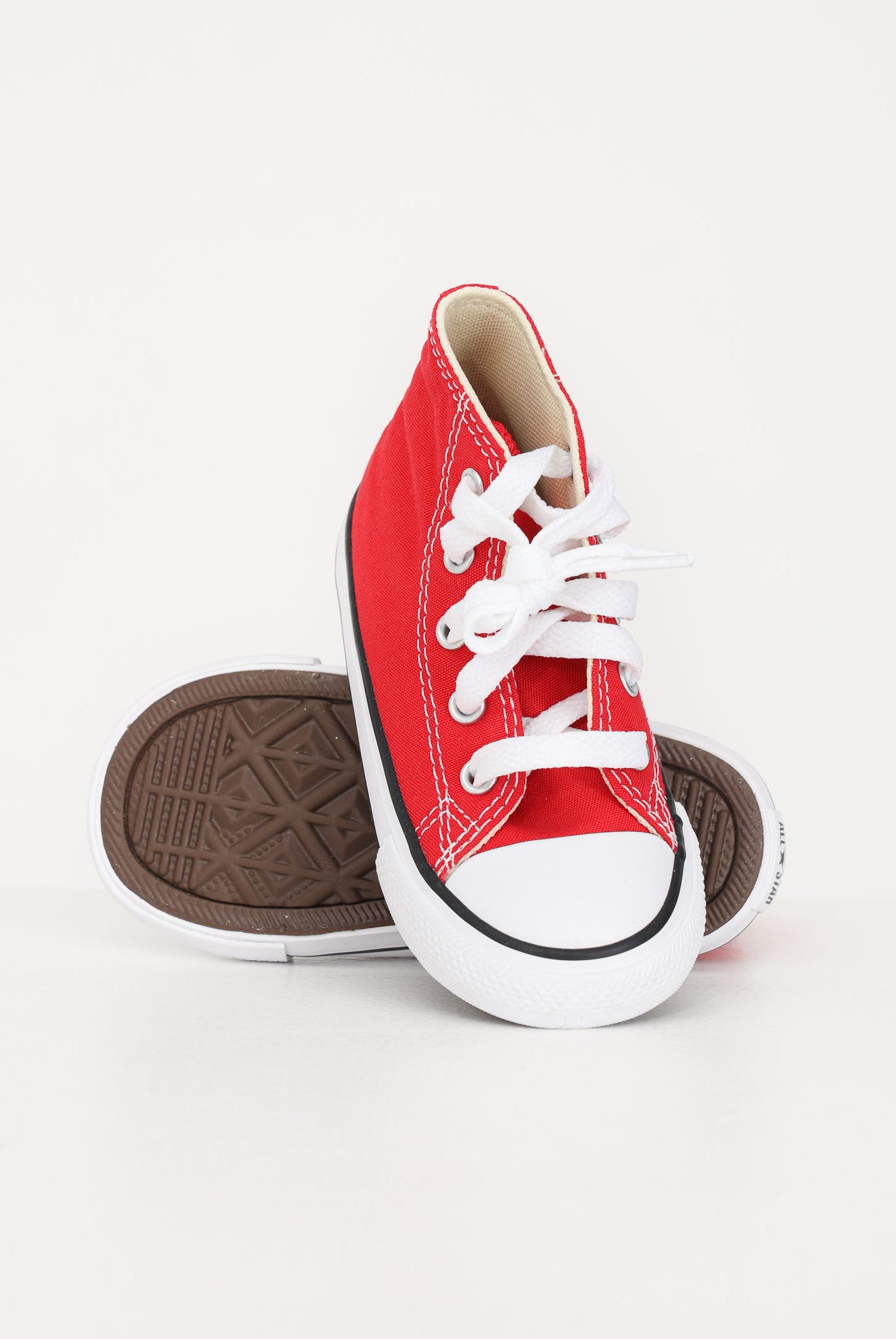 CONVERSE Sneakers Chuck Taylor All Star Classic rosse da neonato 7J232C . CONVERSE