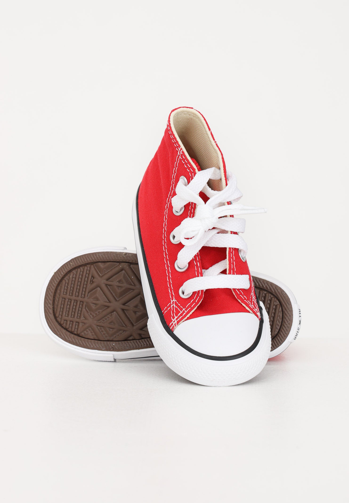 CONVERSE Sneakers Chuck Taylor All Star Classic rosse da neonato 7J232C . CONVERSE