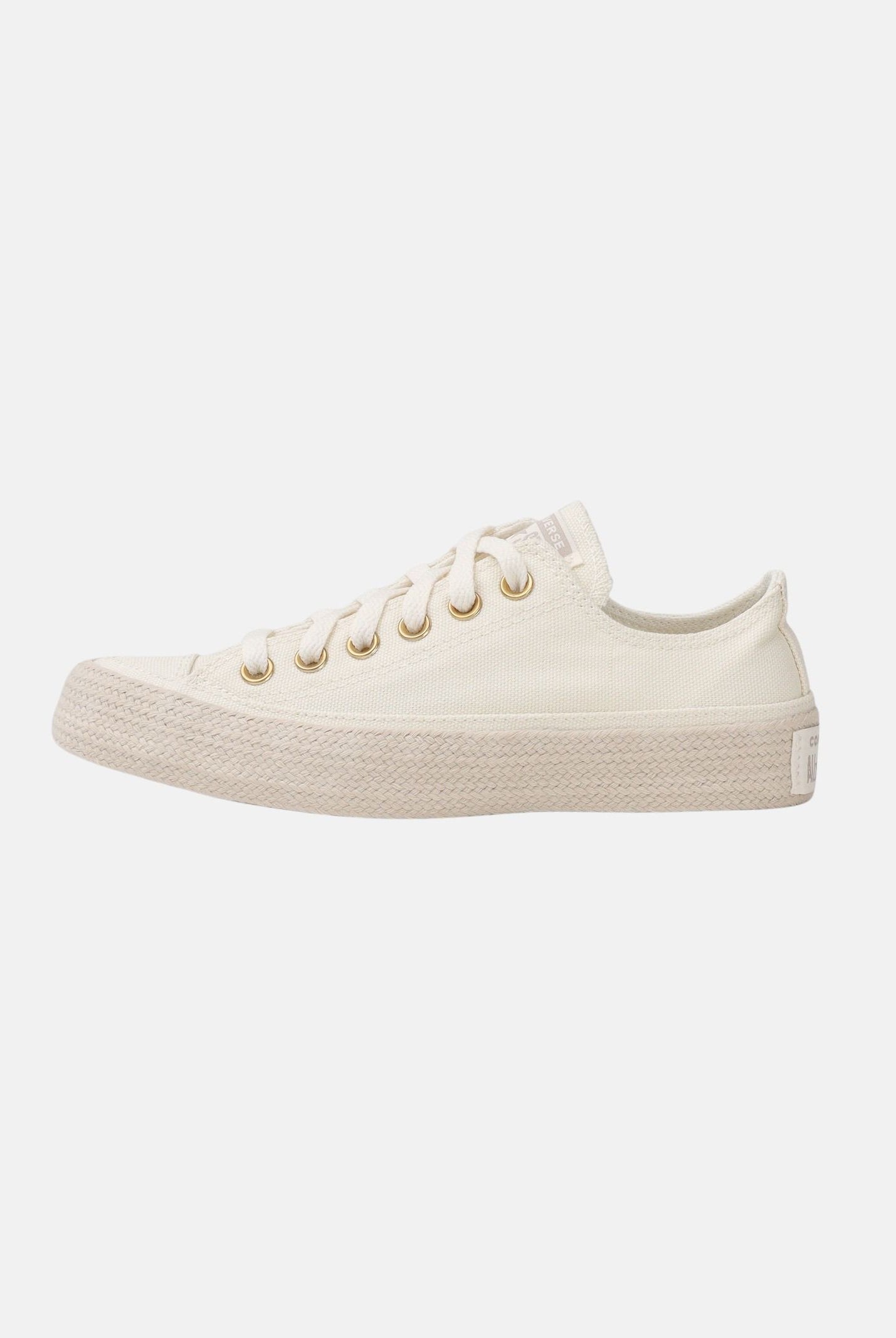 CONVERSE sneakers basse Chuck Taylor All Star Espadrille Egret/Papyrus/Gold beige off-white beige uomo donna A16925C . CONVERSE