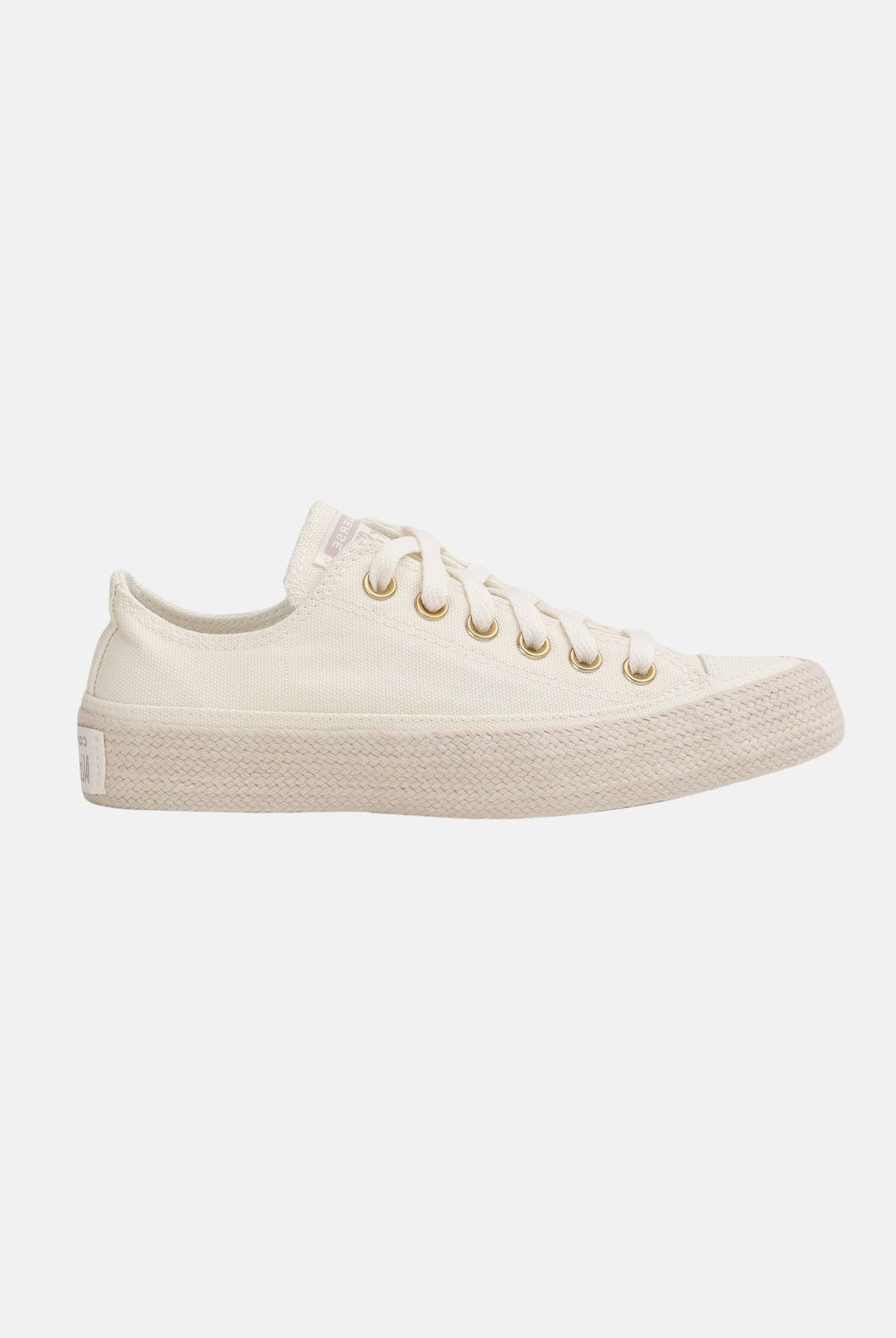 CONVERSE sneakers basse Chuck Taylor All Star Espadrille Egret/Papyrus/Gold beige off-white beige uomo donna A16925C . CONVERSE