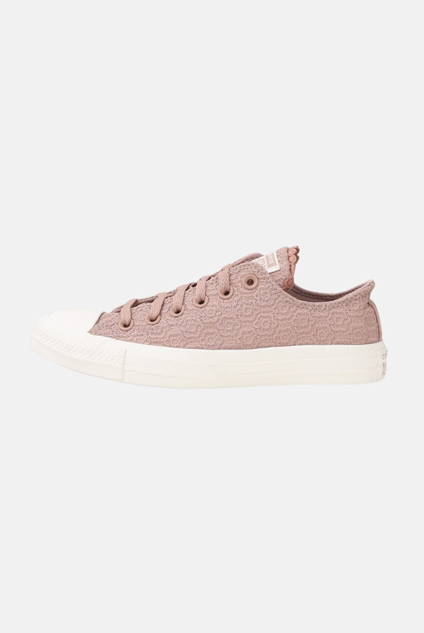 CONVERSE sneakers basse Chuck Taylor All Star Crochet Florals Brown-Cream marrone/crema donna. A17584C . CONVERSE