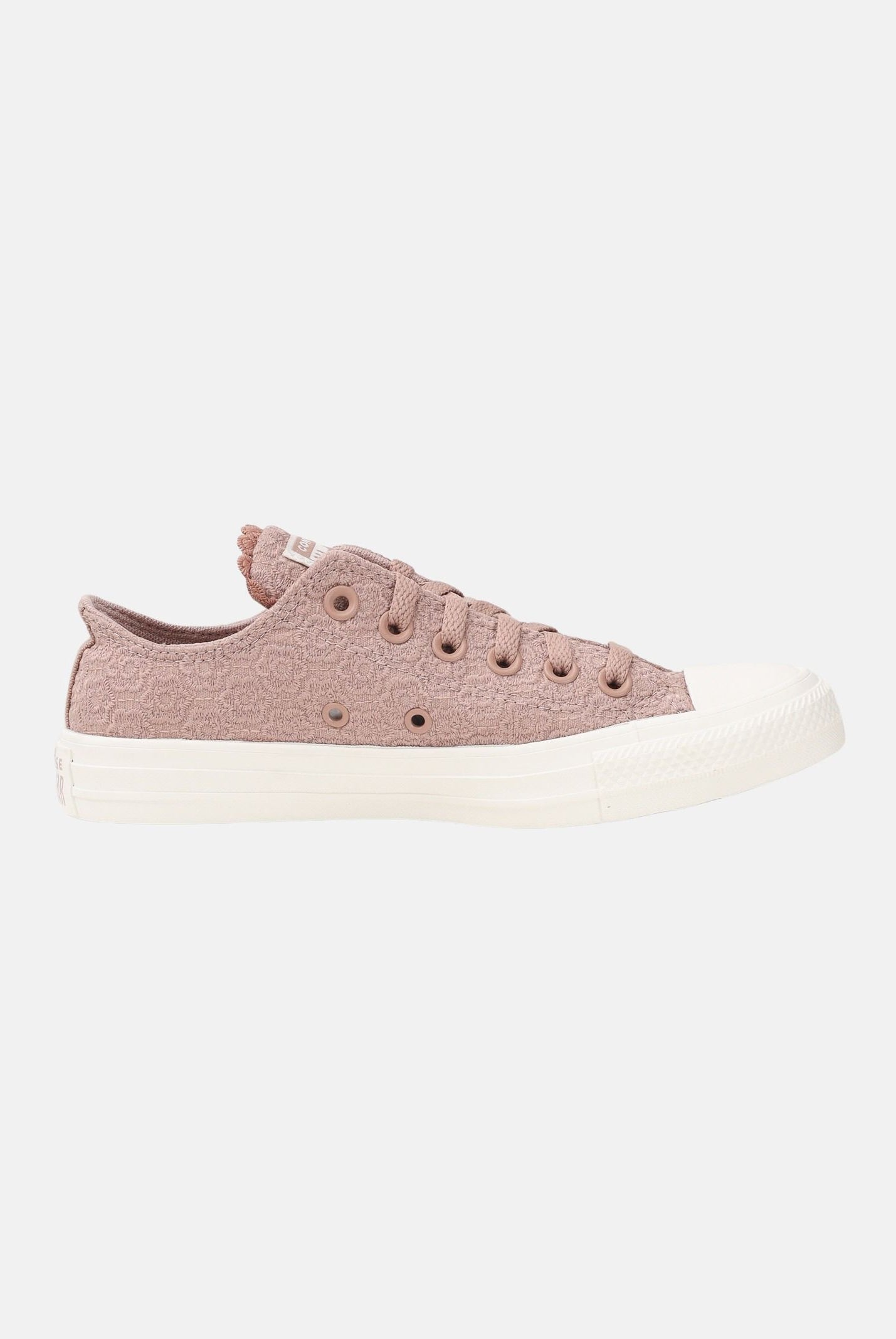 CONVERSE sneakers basse Chuck Taylor All Star Crochet Florals Brown-Cream marrone/crema donna. A17584C . CONVERSE
