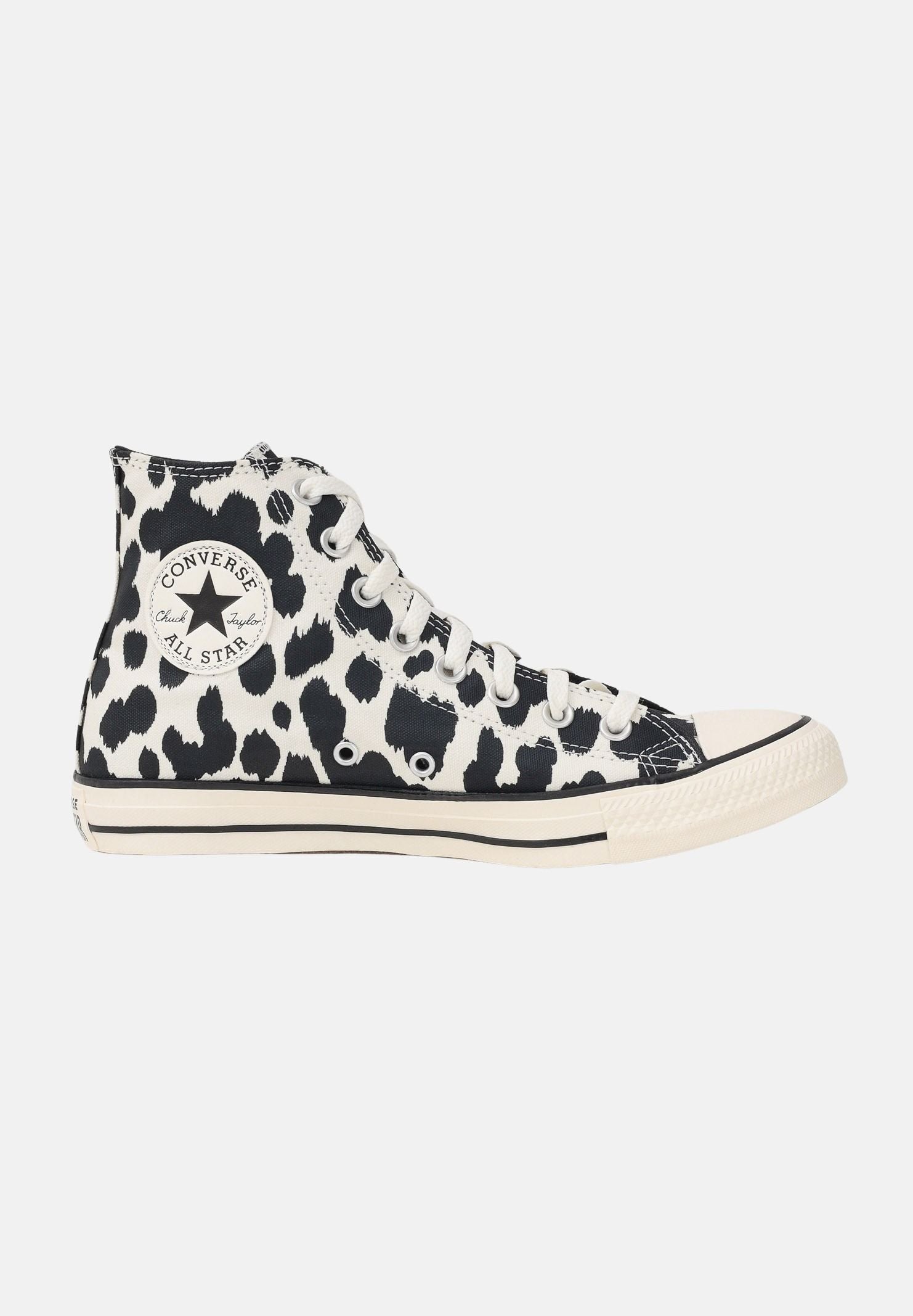 CONVERSE Sneakers Chuck Taylor All Star Animal Print High Top panna e nere da donna A17919C . CONVERSE