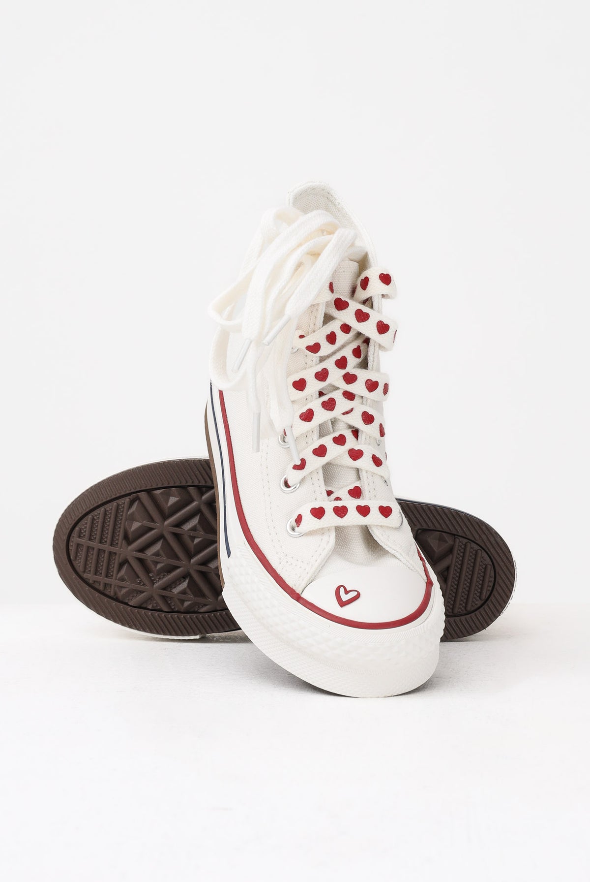 CONVERSE Sneakers Chuck Taylor All Star Lift Platform Valentine's Day panna da bambina A19063C . CONVERSE