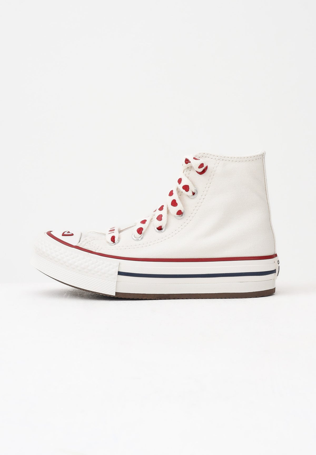 CONVERSE Sneakers Chuck Taylor All Star Lift Platform Valentine's Day panna da bambina A19063C . CONVERSE