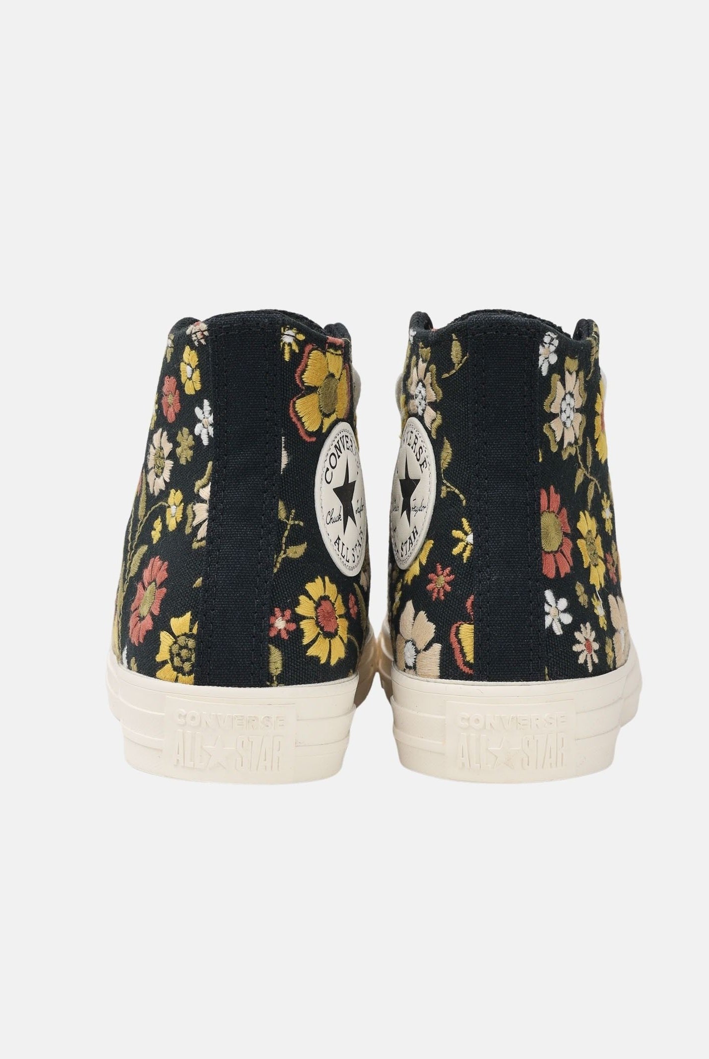 CONVERSE sneakers alte Chuck Taylor All Star Retro Flowers Black nero fantasia floreale donna. A20022C . CONVERSE