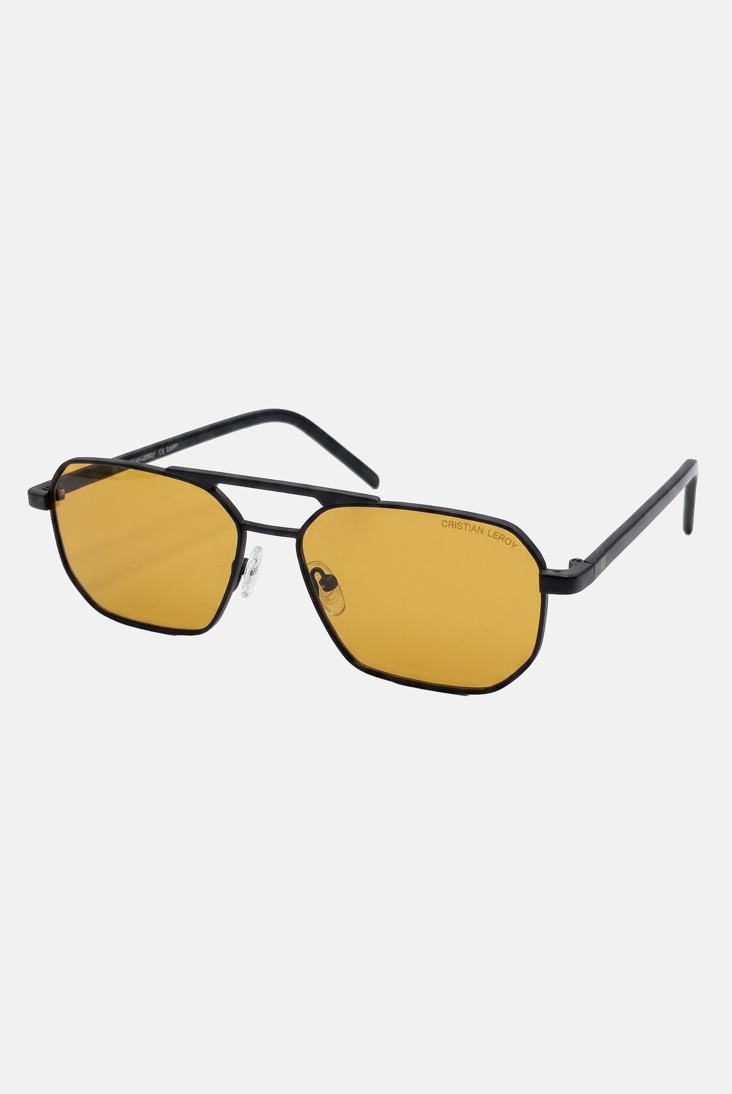 CRISTIAN LEROY occhiali da sole con lenti ambra in colore giallo da uomo e donna S015032 C3 CRISTIAN LEROY