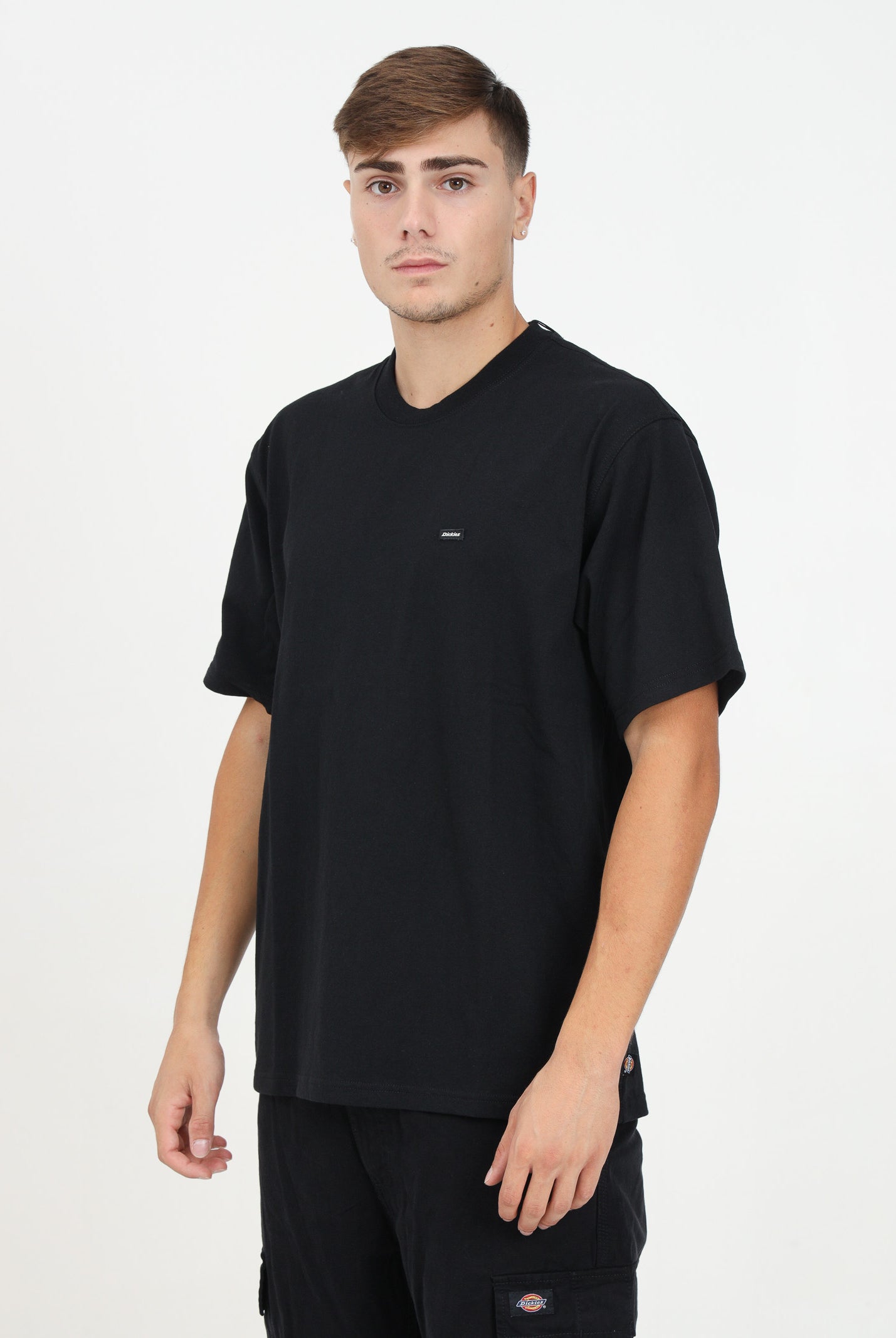 DICKIES T-shirt a manica corta Clancy Heavyweight nera da uomo DK0A4Z4LBLK1 . DIckies
