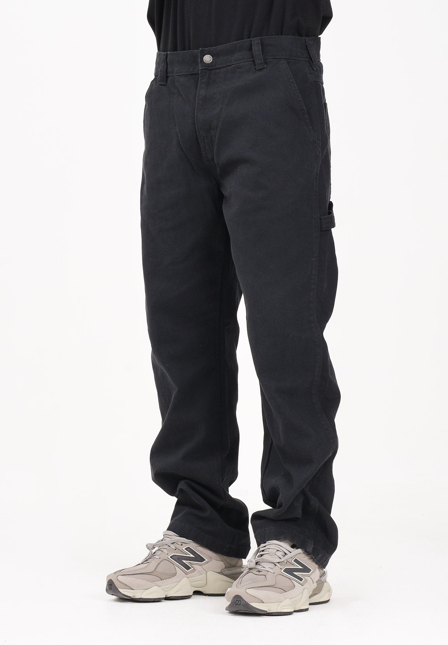 DICKIES JEANS cargo CARPENTER CANVAS nero da uomo DK0A87PDBLK1 . DIckies