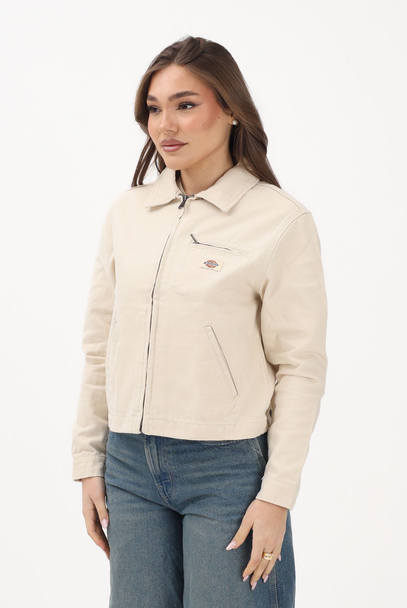 DICKIES Giacca UNLINED CANVAS PAINTER beige da donna DK0A8856L171 . DIckies
